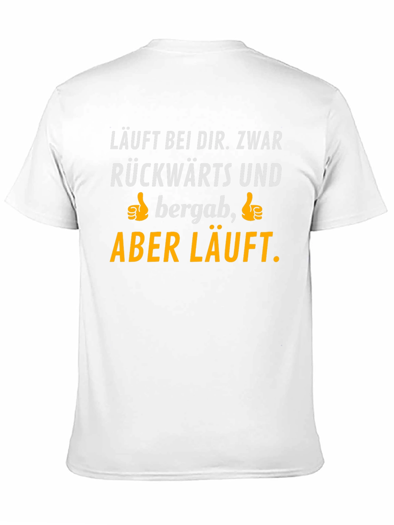 Black Funny German Saying T-Shirt - Läuft bei dir view 11