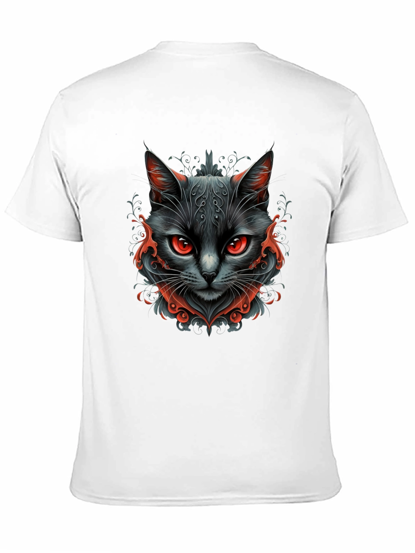 Black Black Cat Graphic Tee - Men's Stylish T-Shirt view 11