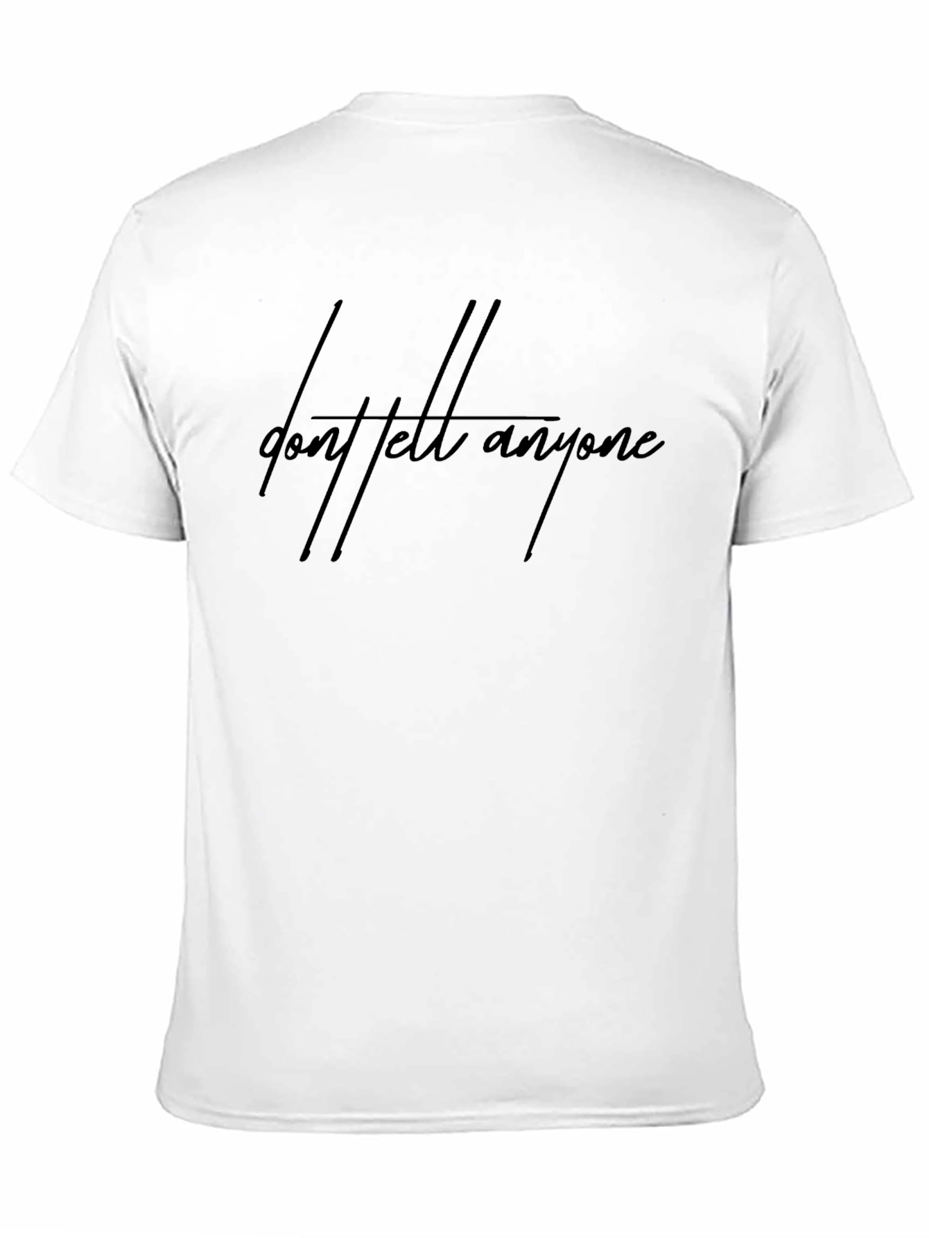 Black Don't Tell Anyone Graphic Tee view 11