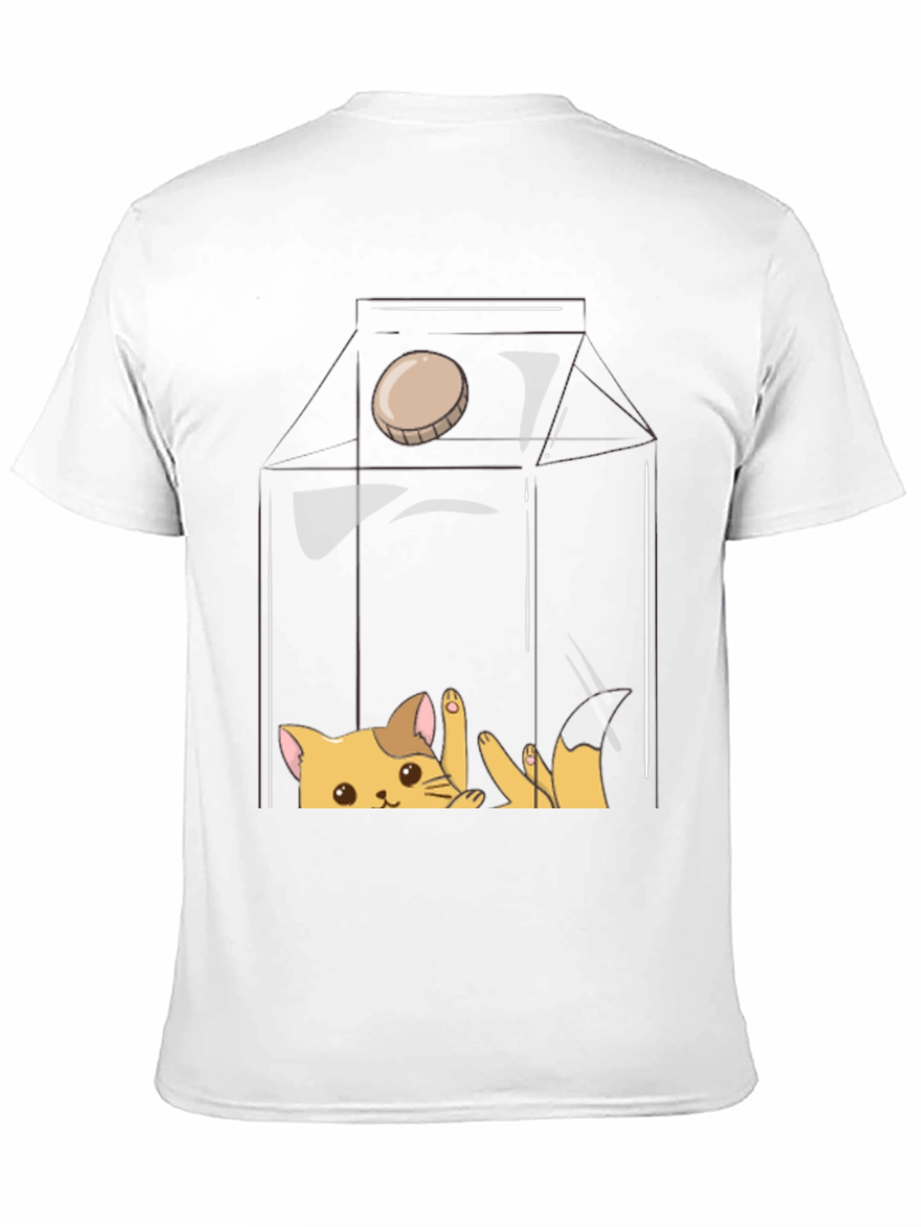 Black Cat Milk Carton Graphic Tee view 11