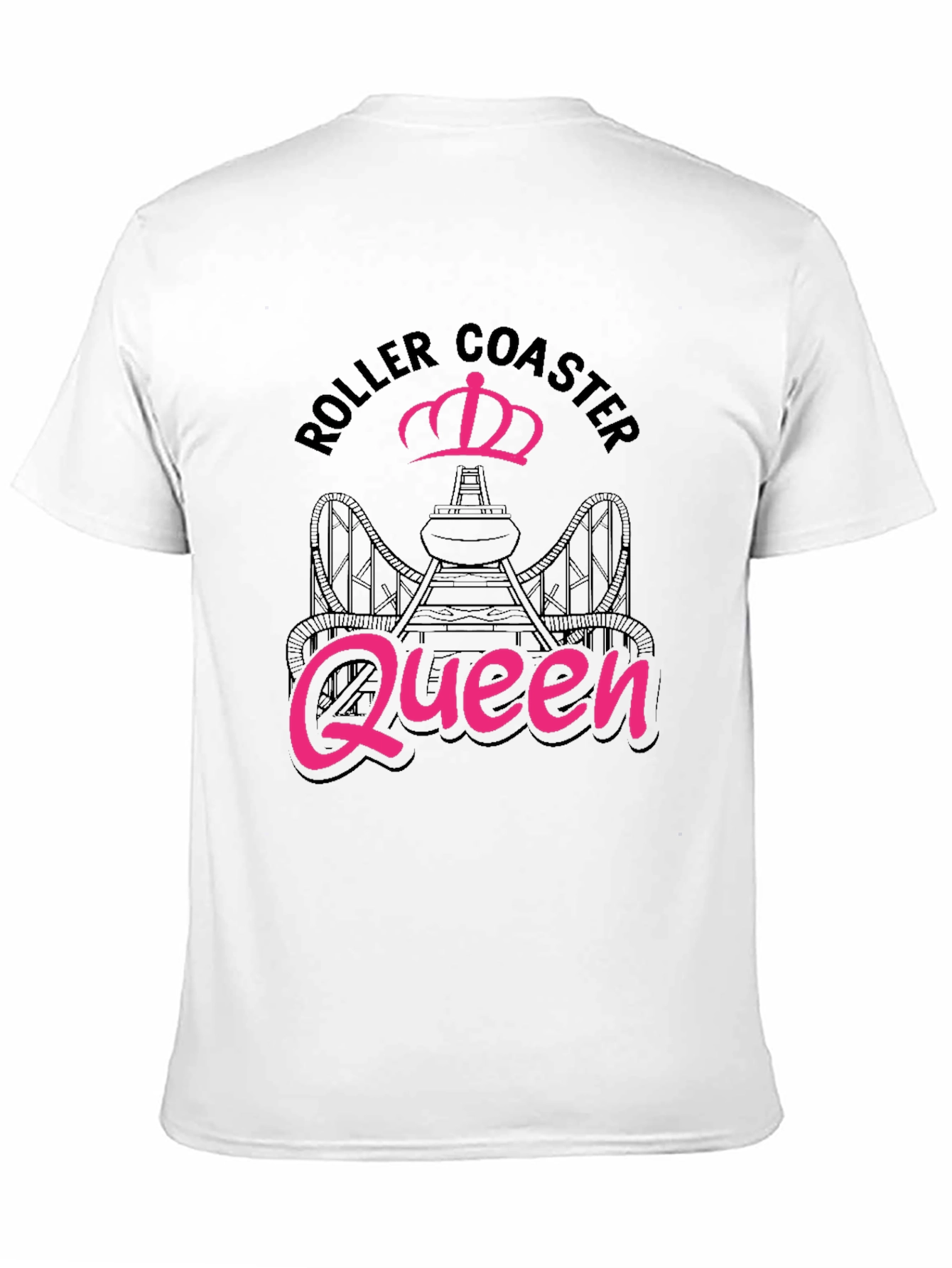Black Roller Coaster Queen Black Tee view 11