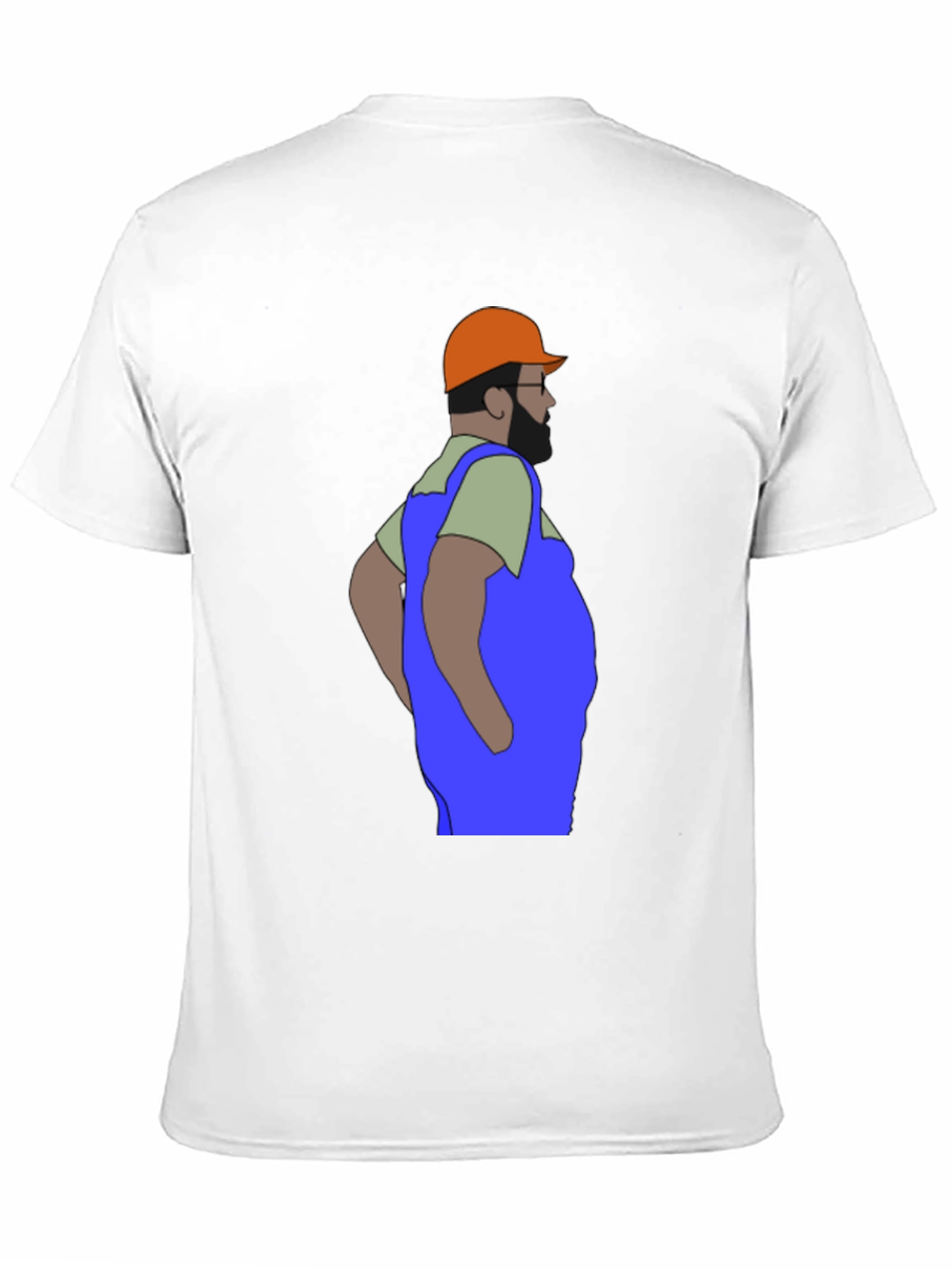 Black Cartoon Plumber Graphic T-Shirt view 11