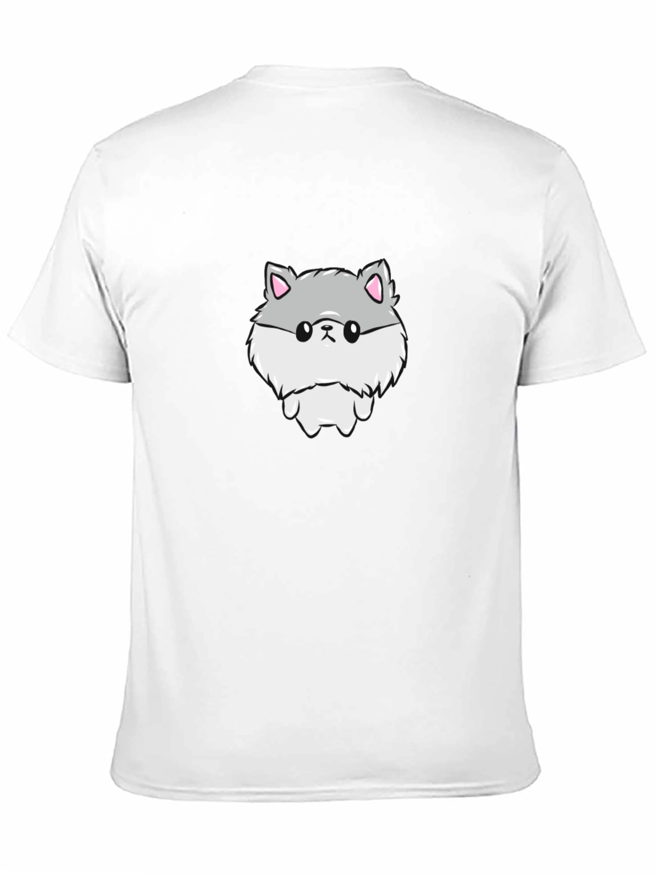 Black Cute Hamster Graphic Print Black T-Shirt view 11