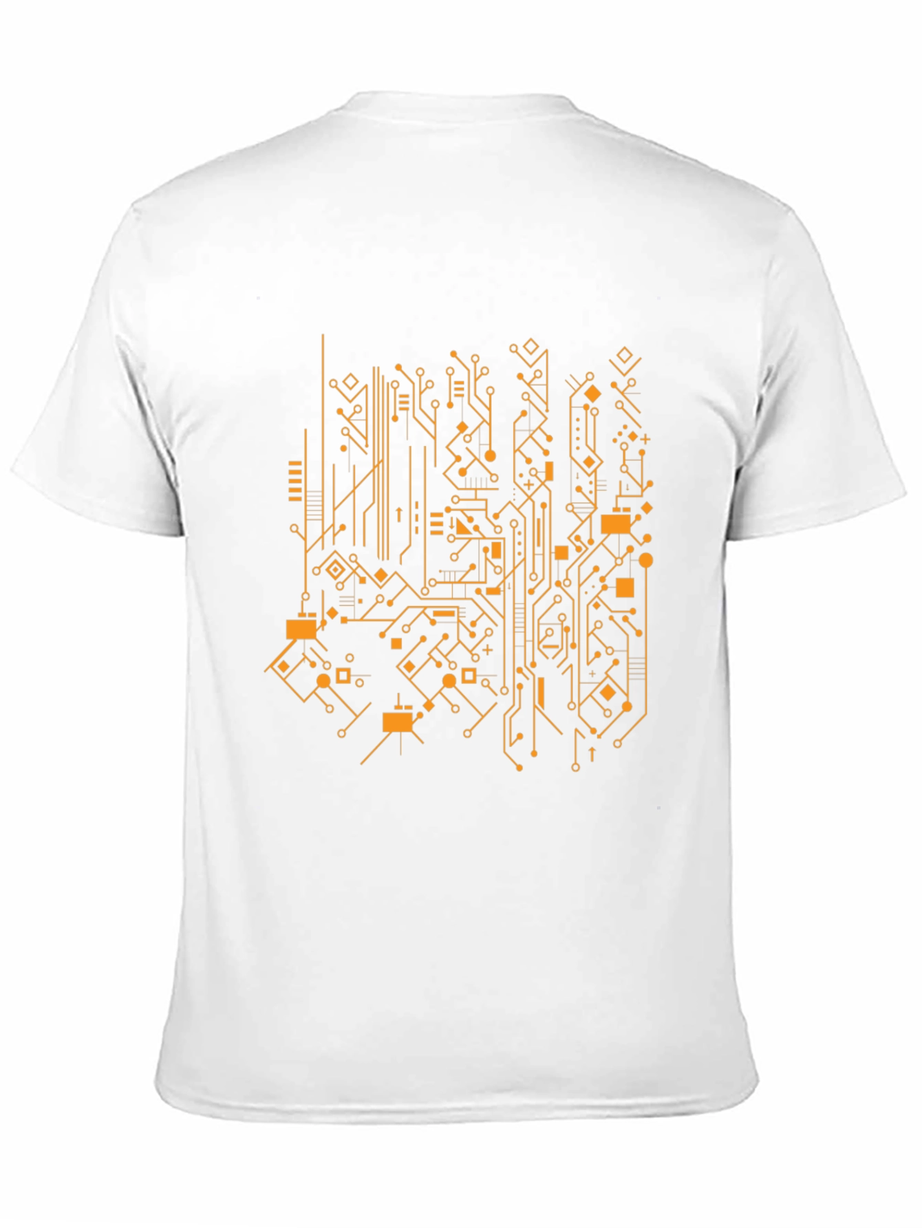 Black Tech Circuit Board Graphic Tee - Modern Style view 11