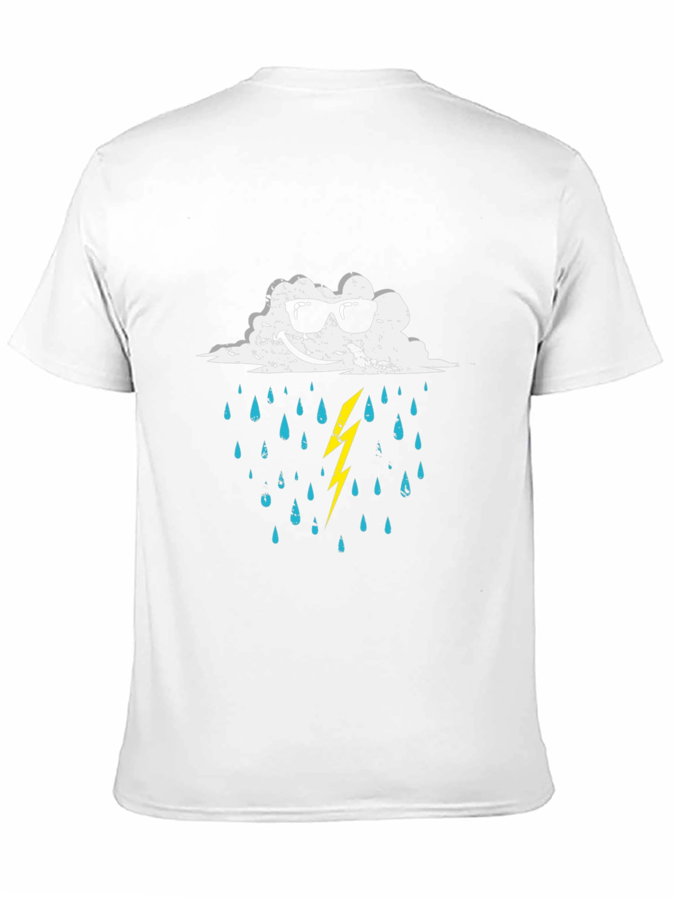 Black Cool Cloud Graphic T-Shirt - Weather Humor Tee view 11