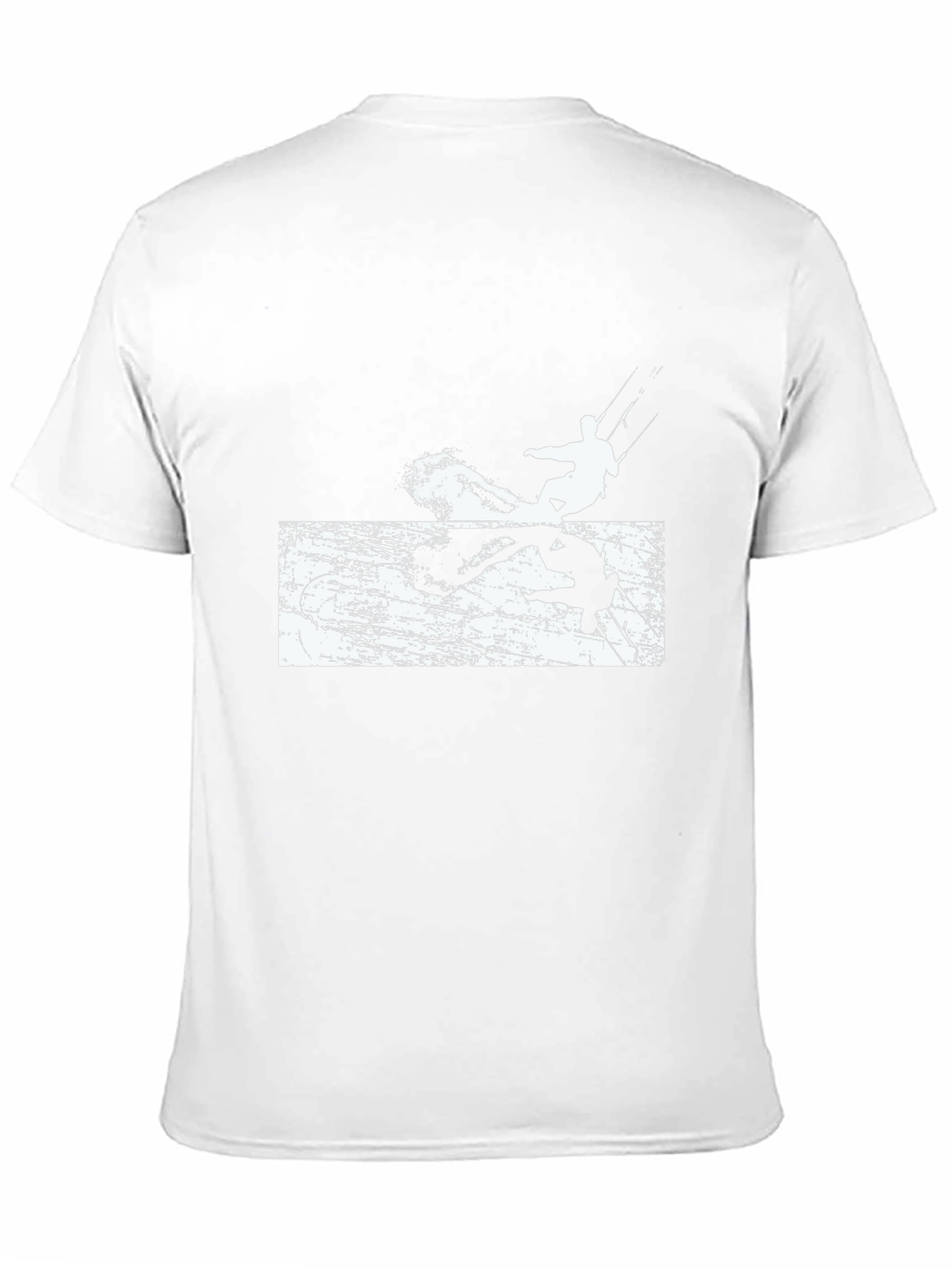 Black Cool Kitesurfing Black Tee Shirt view 11