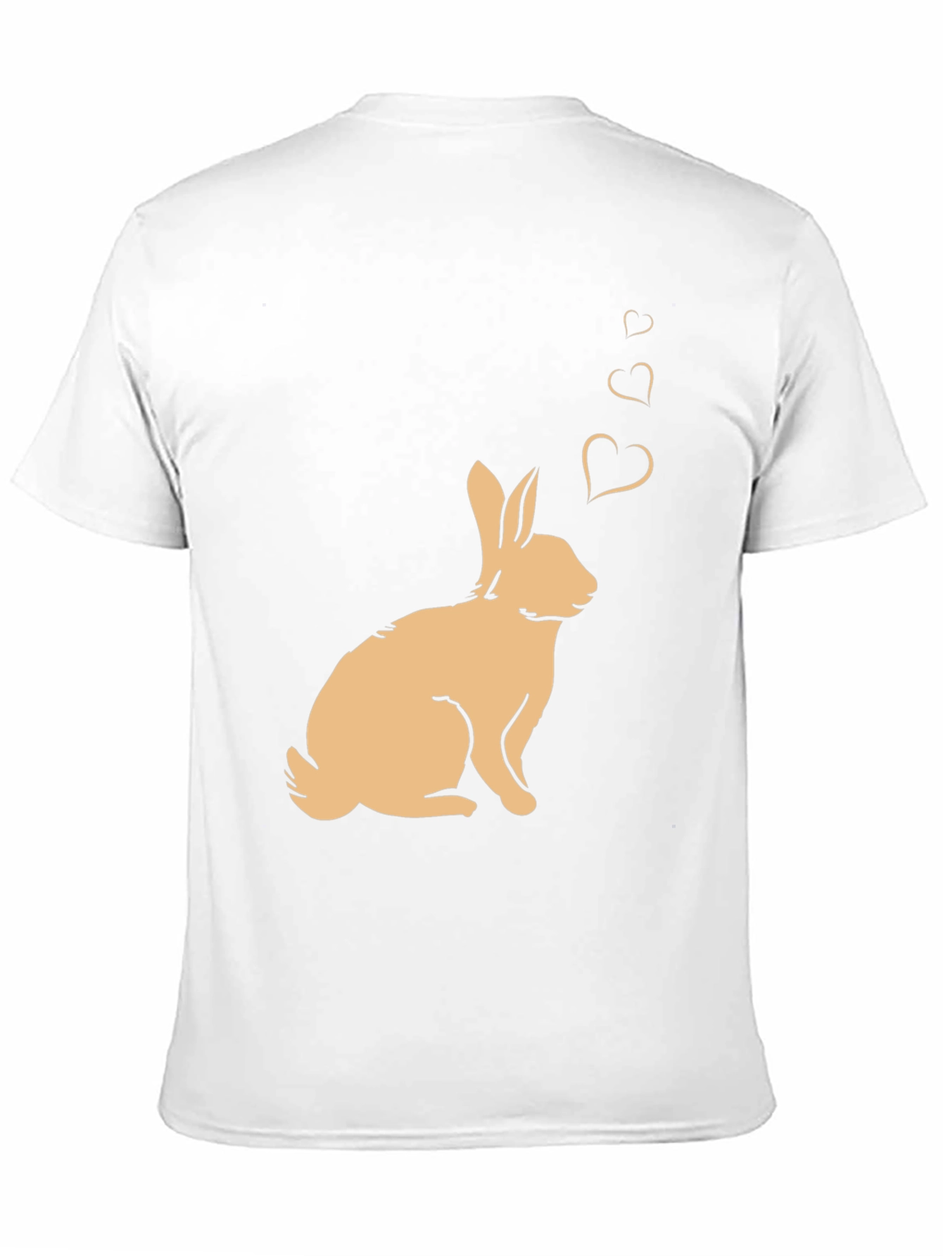 Black Rabbit Love Heart T-Shirt - Black view 11
