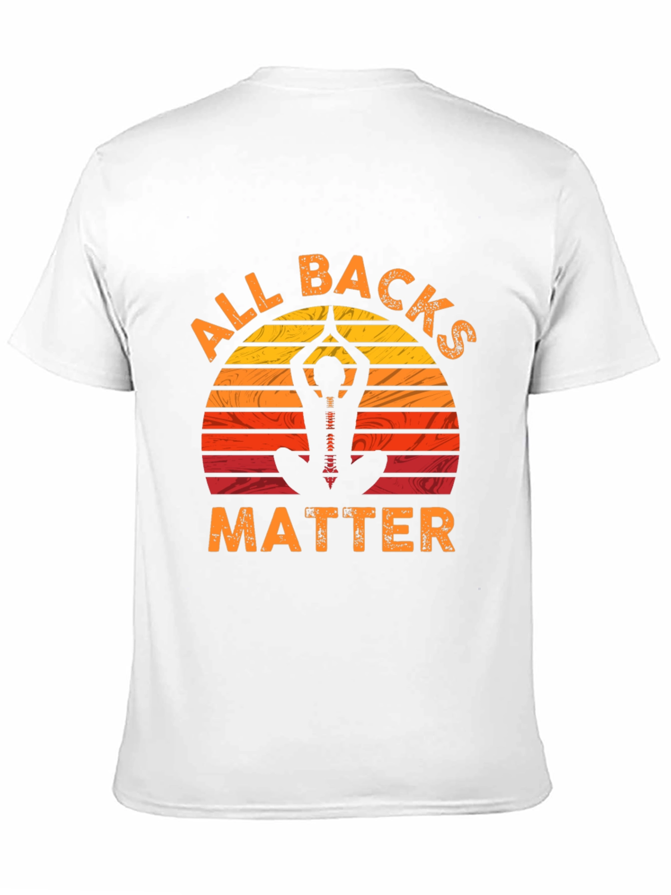 Black All Backs Matter Yoga T-Shirt view 11