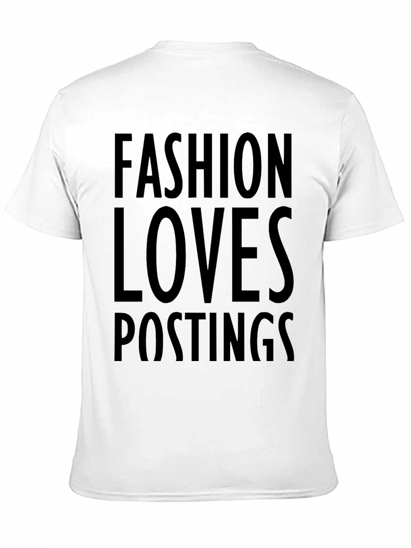 Black Fashion Loves Postings Graphic Tee - Mens Black T-Shirt view 11