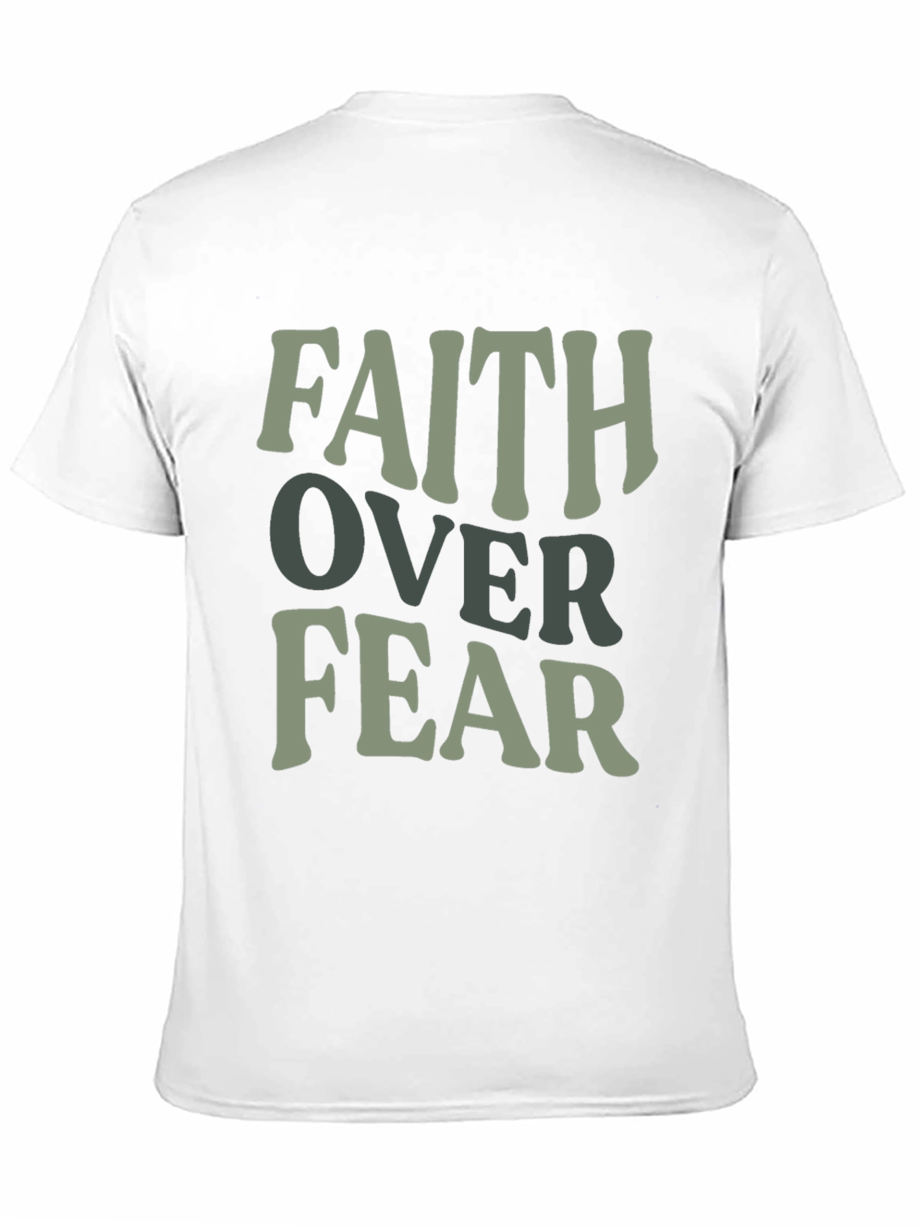 Black Faith Over Fear Graphic T-Shirt - Men's Black Tee view 11