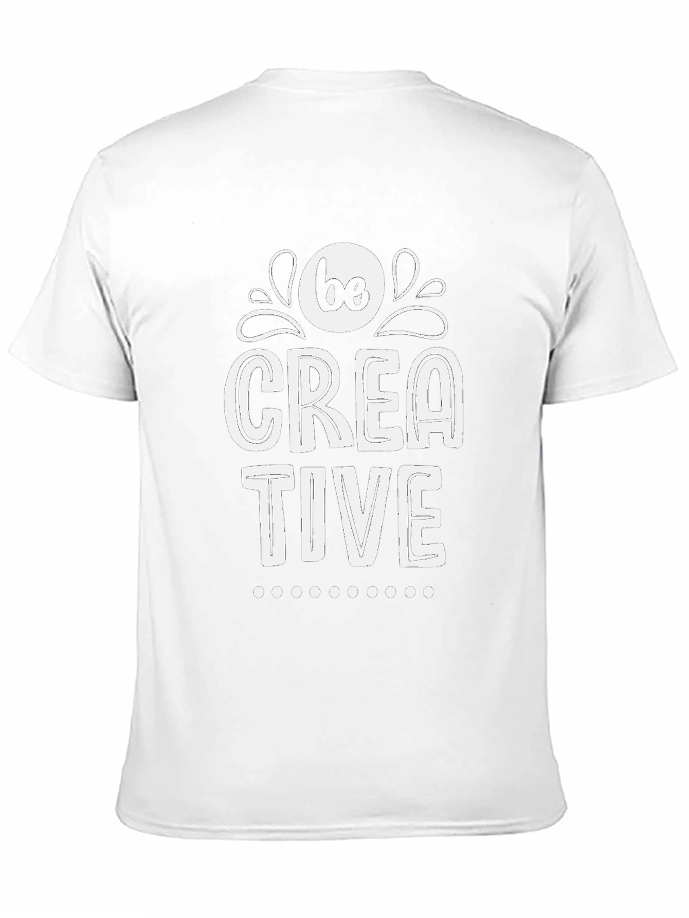 Black Be Creative Graphic Tee - Black Cotton Blend view 11