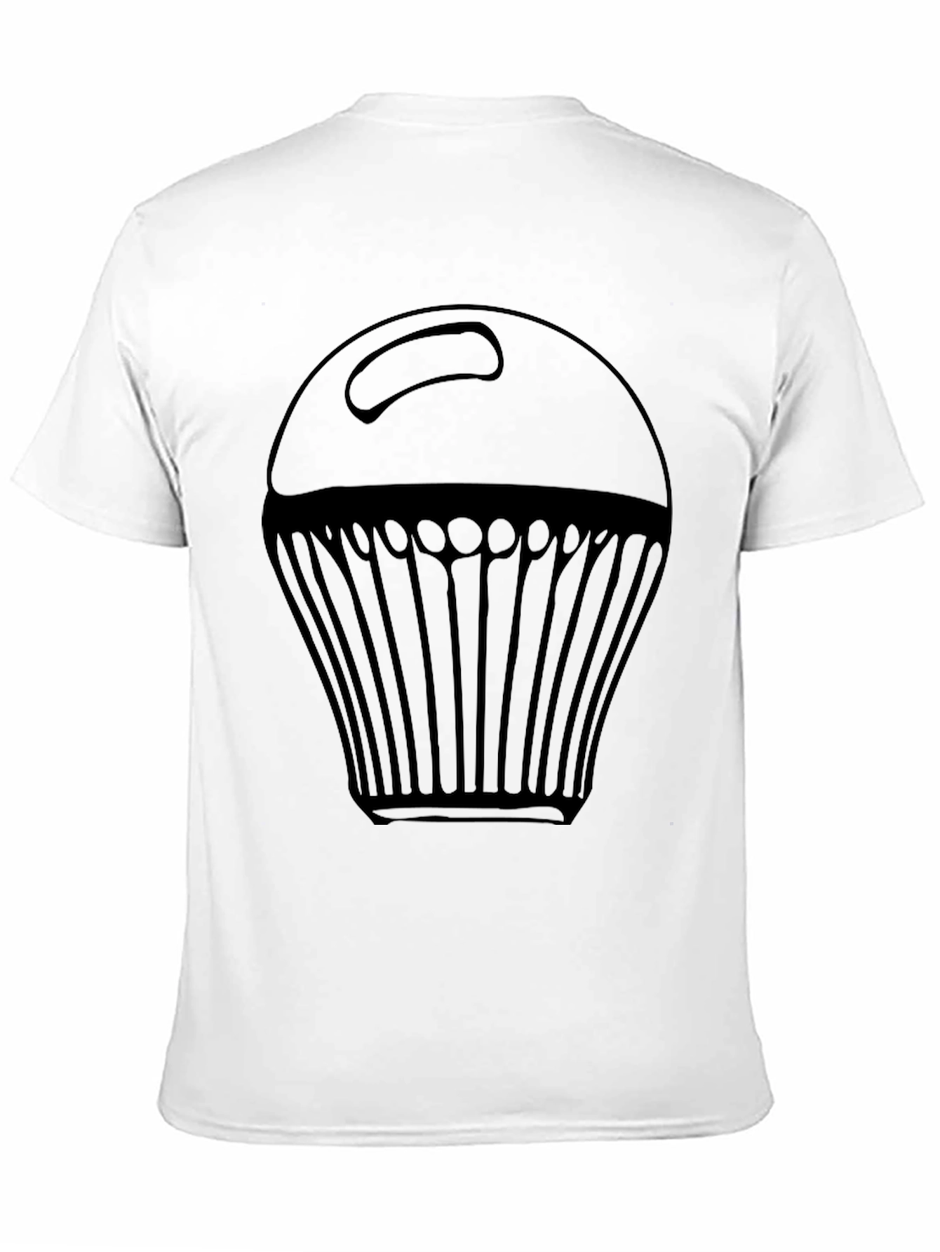 Black Cupcake Graphic Tee - Black Casual Shirt view 11