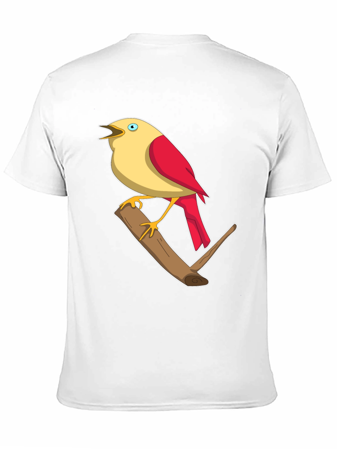 Black Bird on Branch Graphic T-Shirt view 11