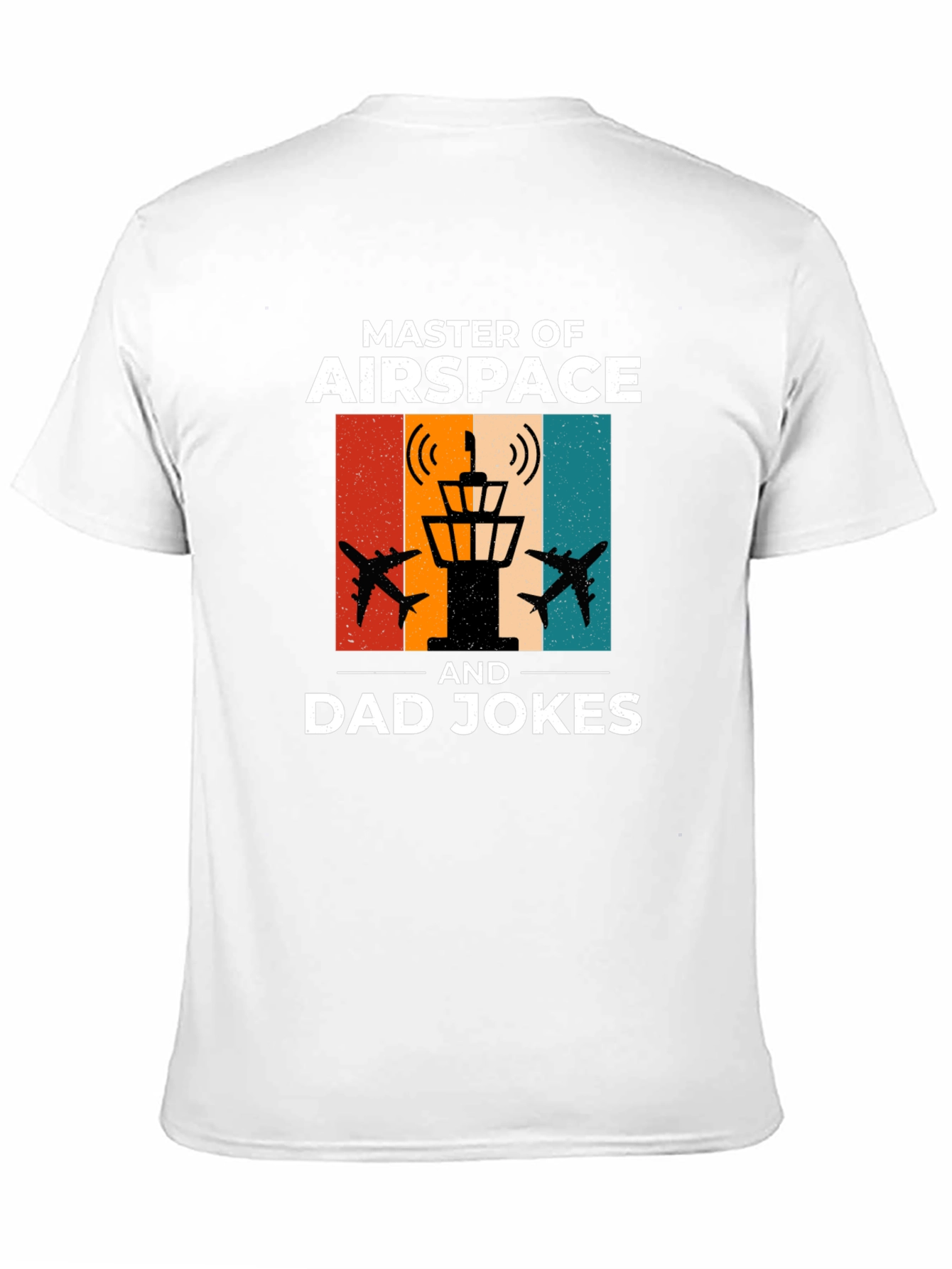 Black Master of Airspace Dad Jokes Funny T-Shirt view 11
