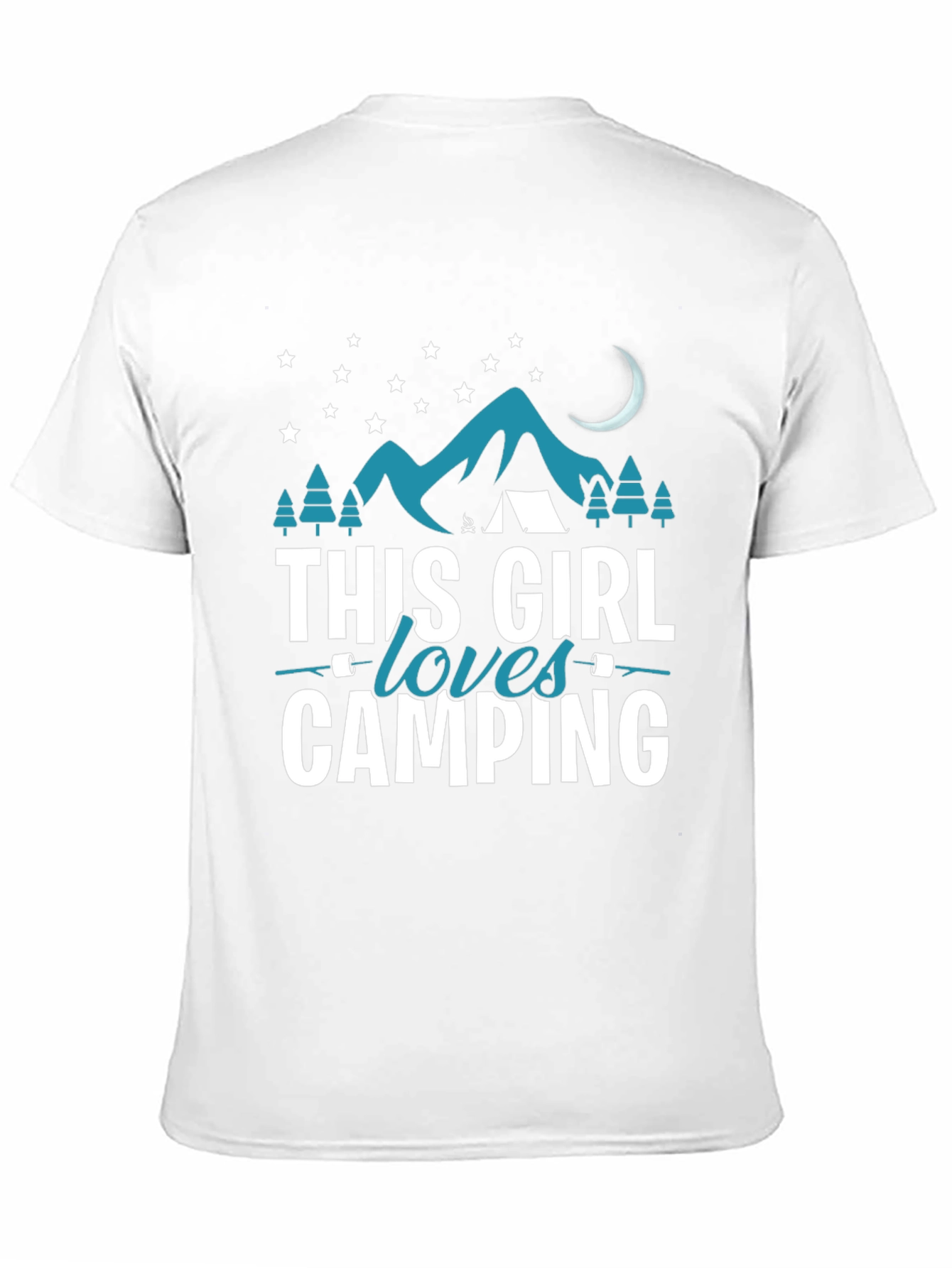 Black This Girl Loves Camping T-Shirt view 11