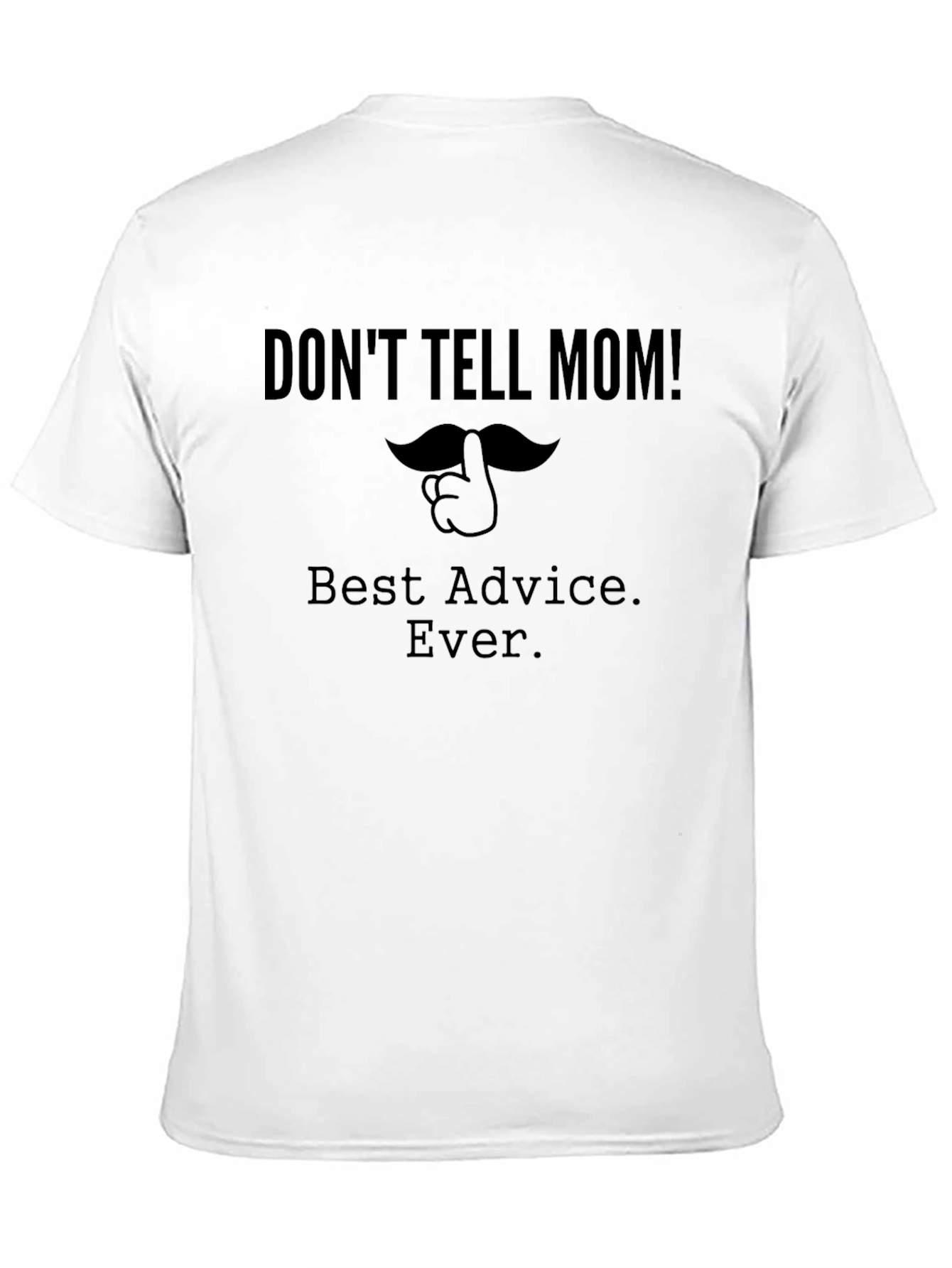 Black Don't Tell Mom Black Graphic Tee view 11