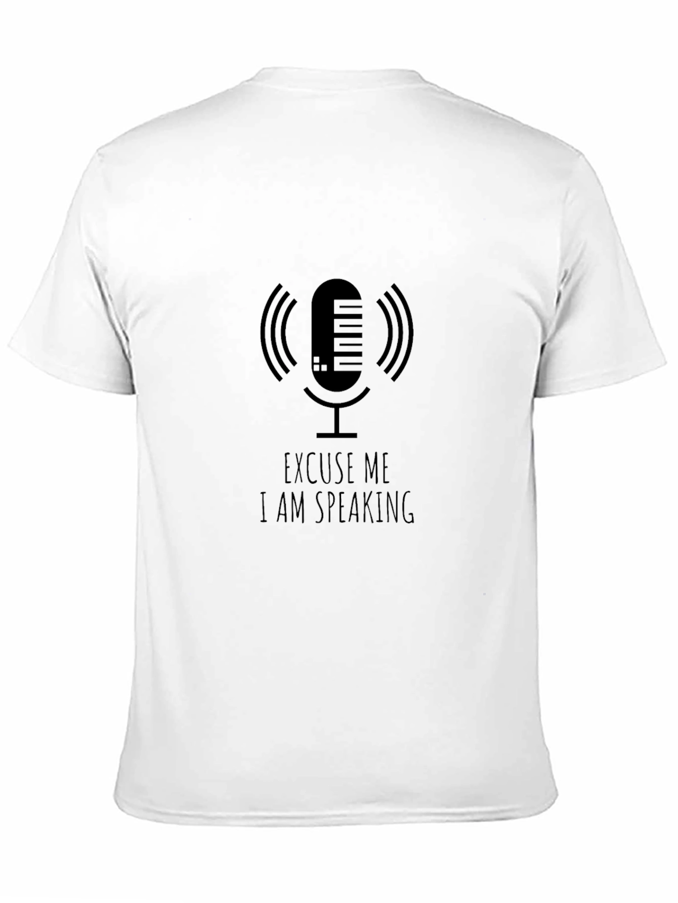 Black Excuse Me I Am Speaking Graphic Tee view 11