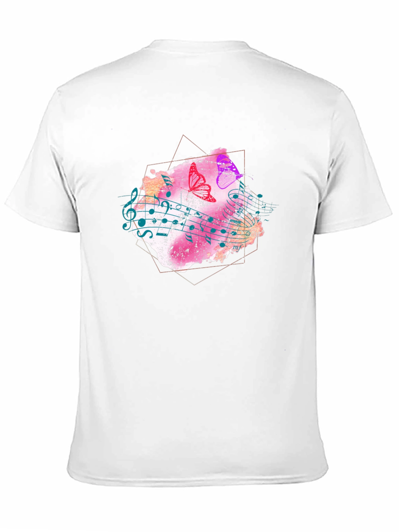 Musical Butterfly Graphic Tee - Stylish Men's T-Shirt - 11
