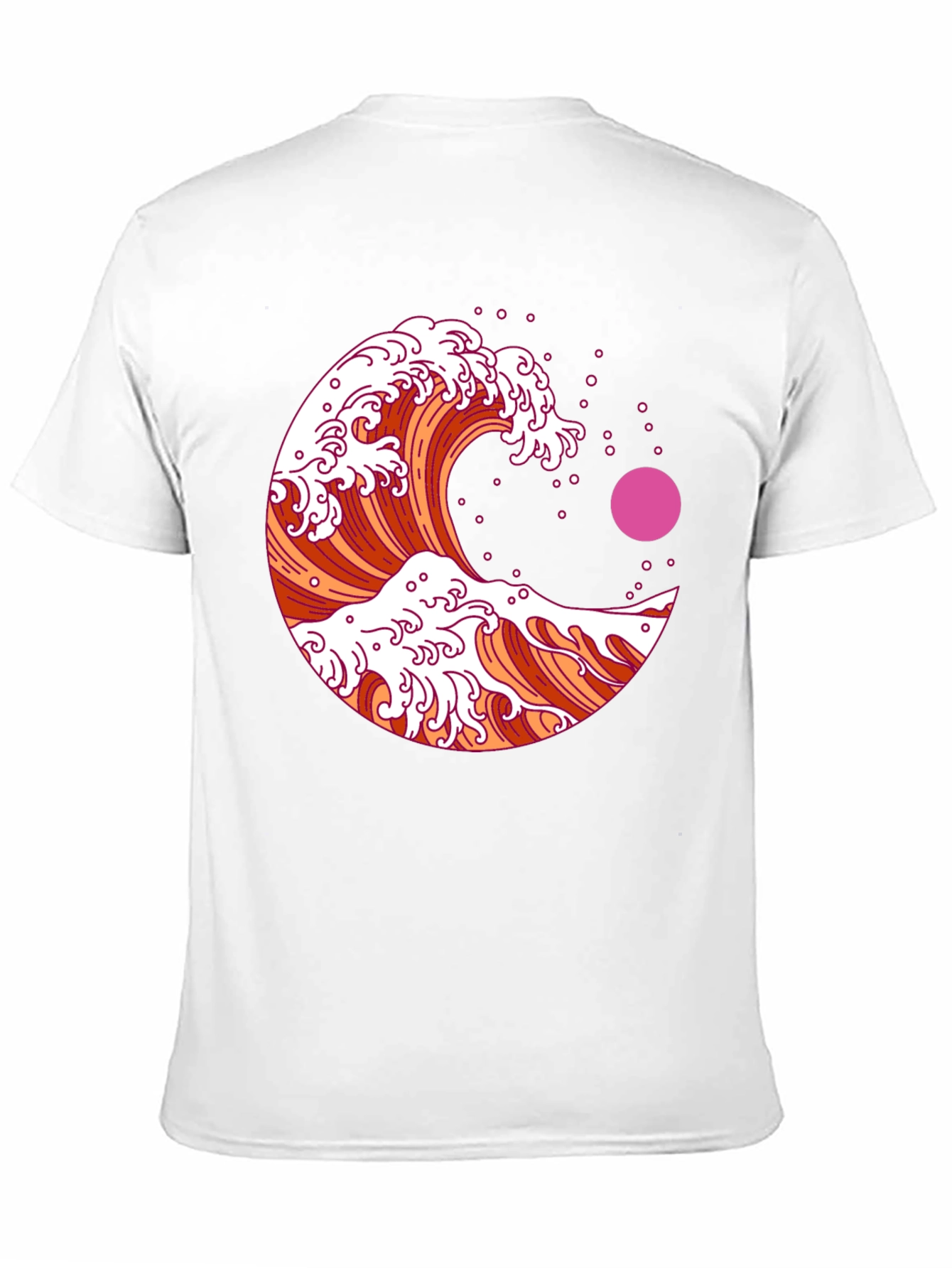 Black Great Wave Graphic Tee - Black view 11