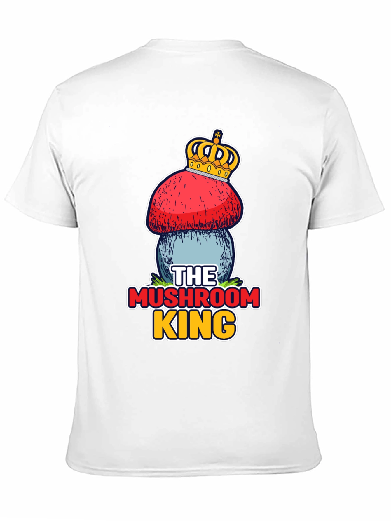 Black Mushroom King T-Shirt - Unique Graphic Tee view 11