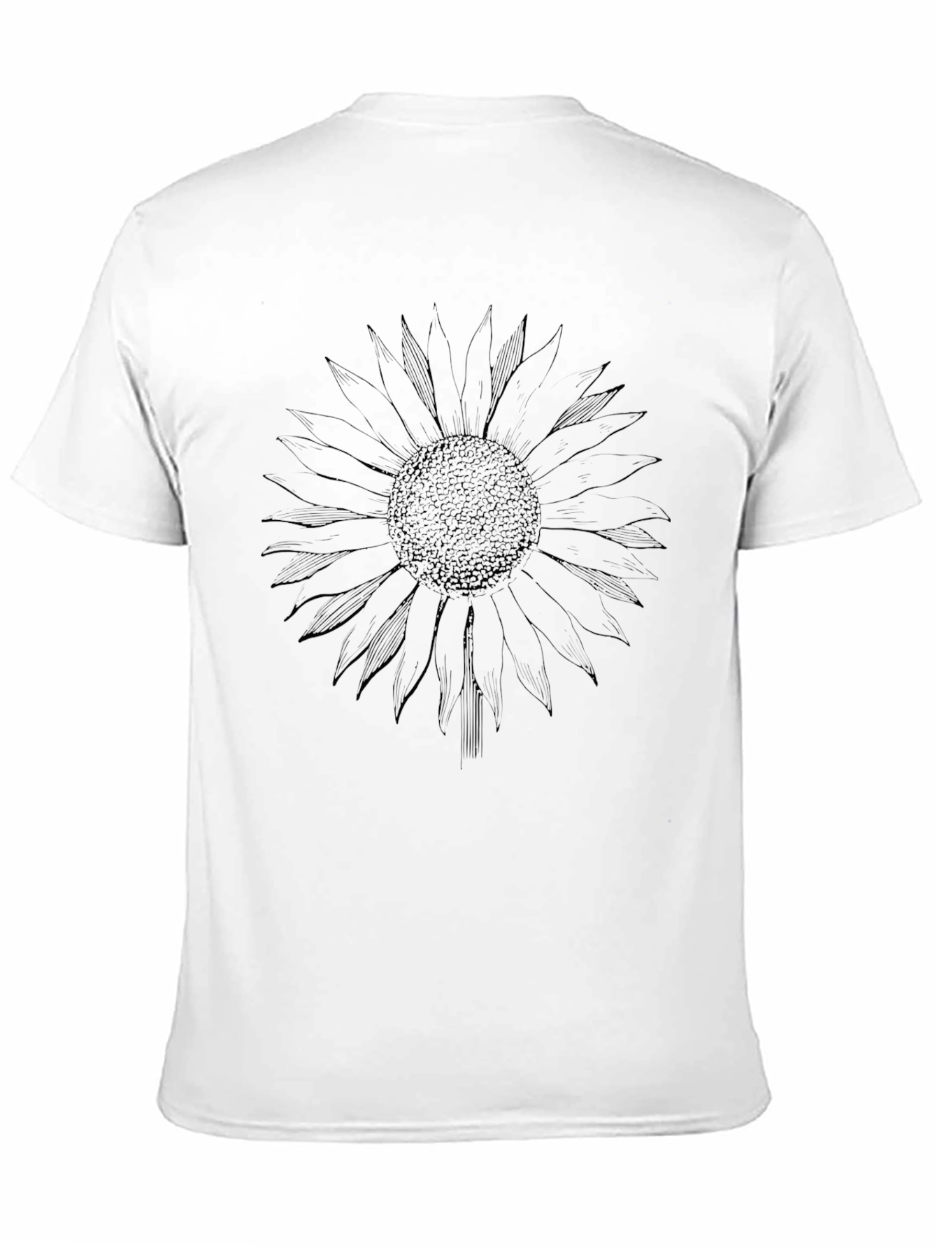 Black Sunflower Graphic Tee - Stylish Black Cotton T-Shirt view 11