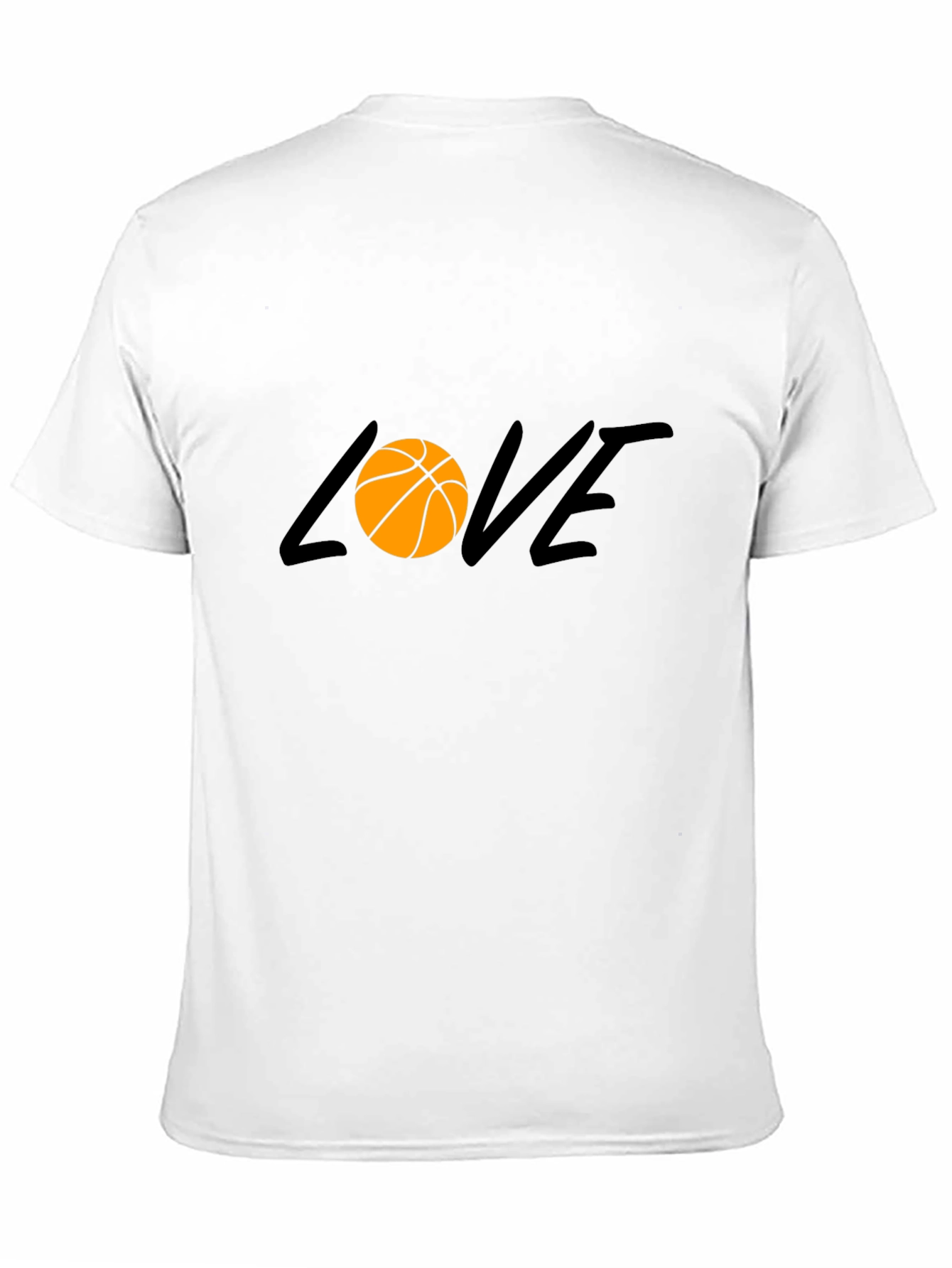 Black Basketball Love Graphic Tee - Black Cotton T-Shirt view 11