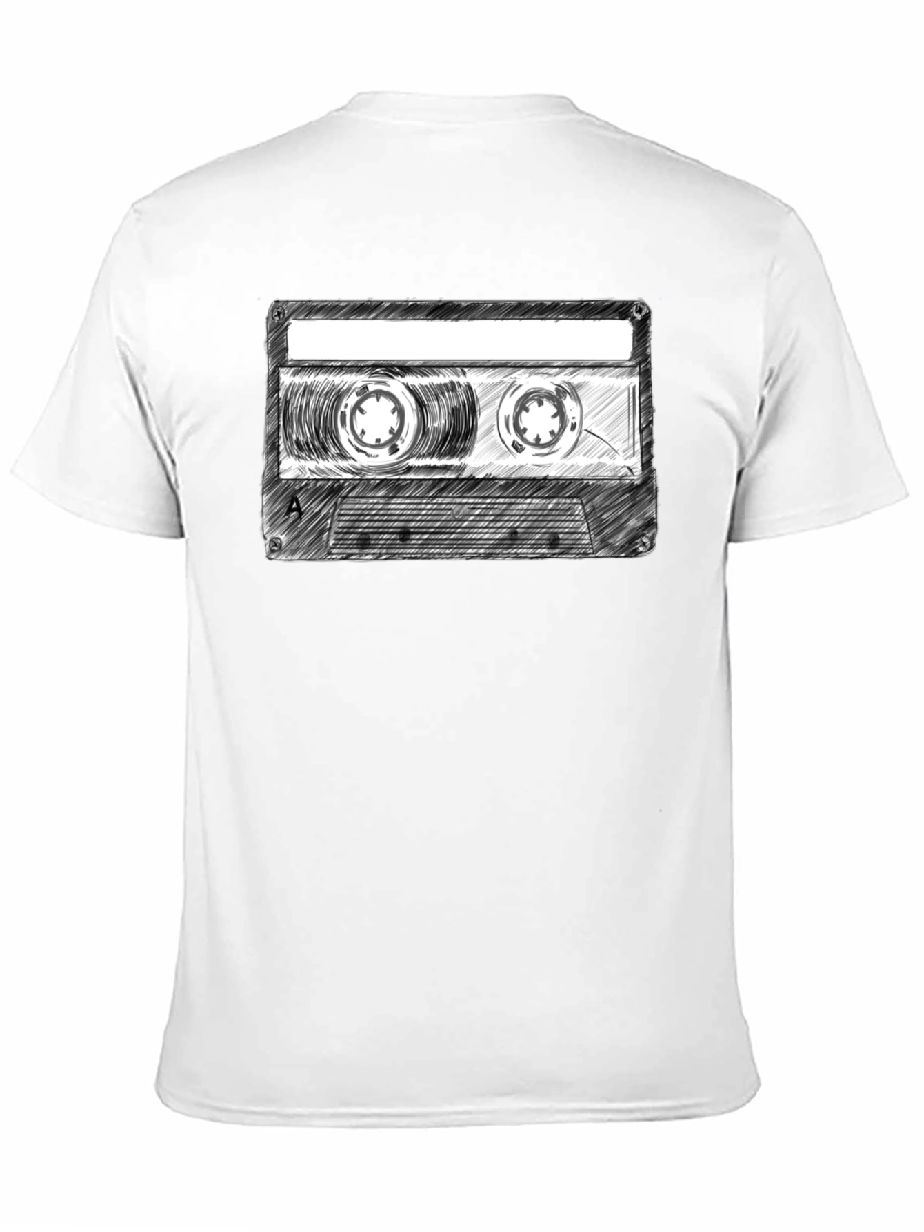 Black Retro Cassette Tape Graphic T-Shirt - Classic Music Tee view 11