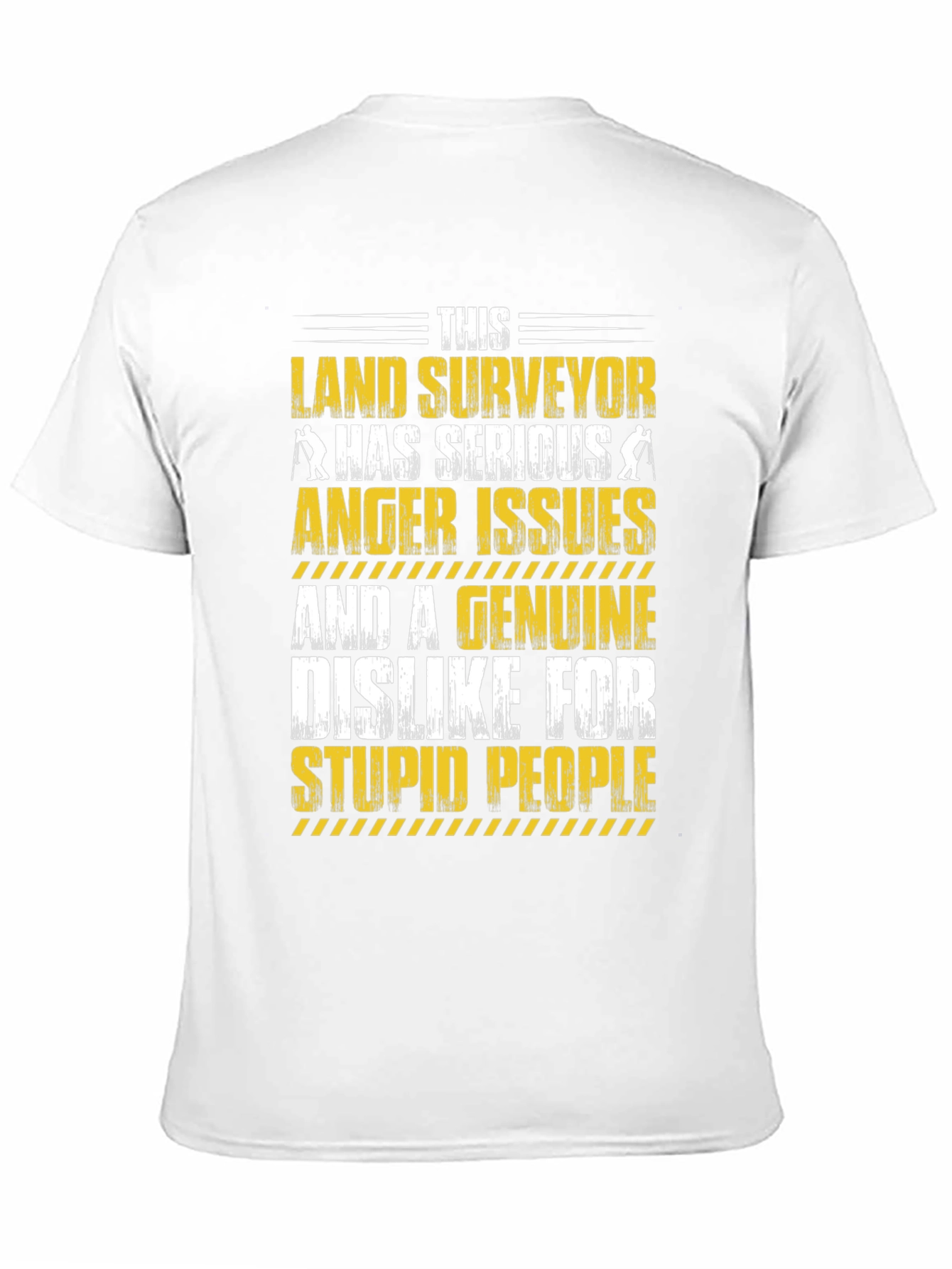 Black Land Surveyor Anger Issues T-Shirt view 11