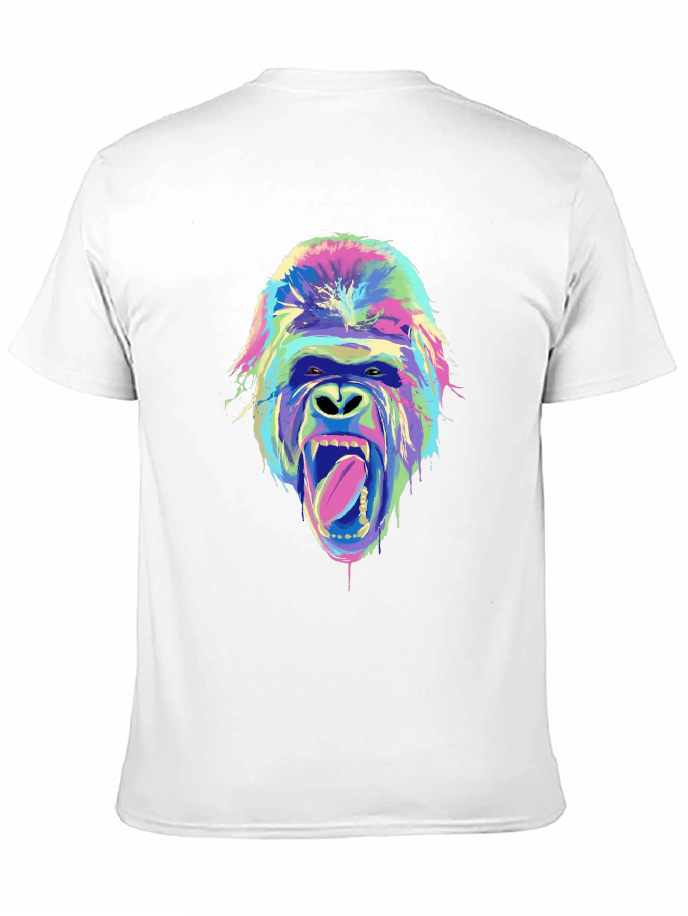 Black Vivid Gorilla Graphic Tee - Unique Streetwear Style view 11
