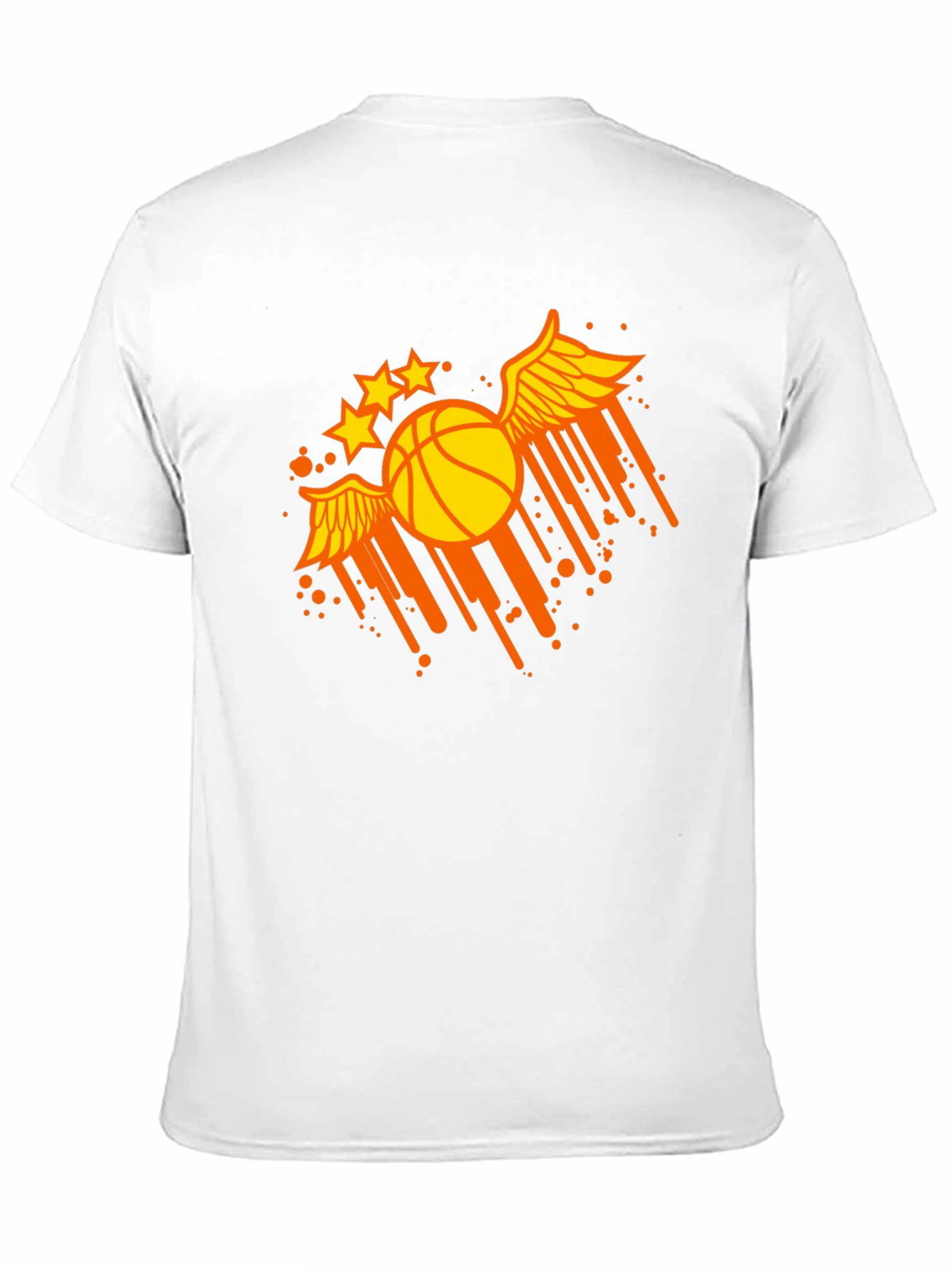 Black Winged Basketball Graphic Tee - Sporty & Stylish view 11