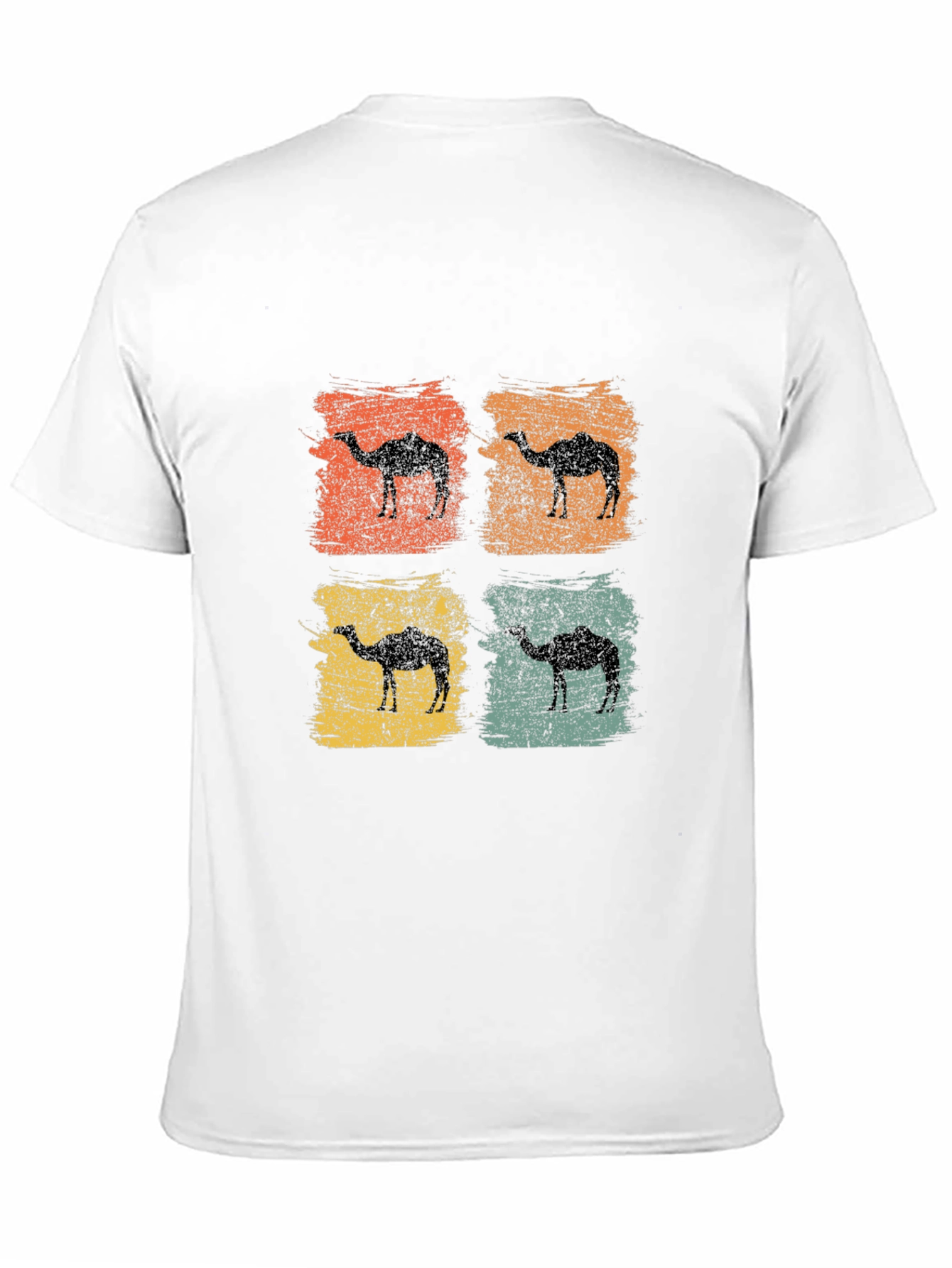 Black Retro Camel Silhouette T-Shirt view 11