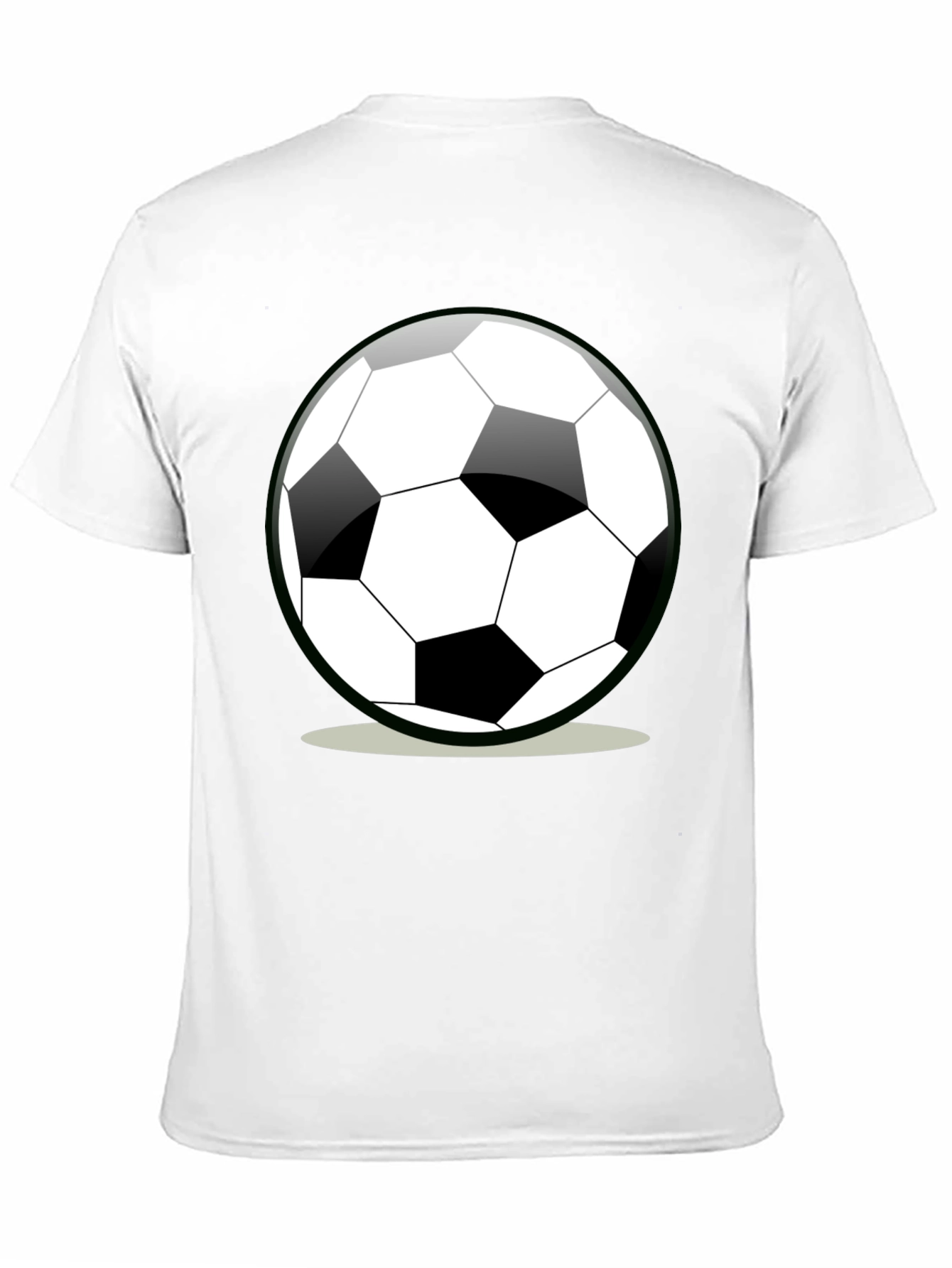 Black Soccer Ball Graphic T-Shirt - Black view 11