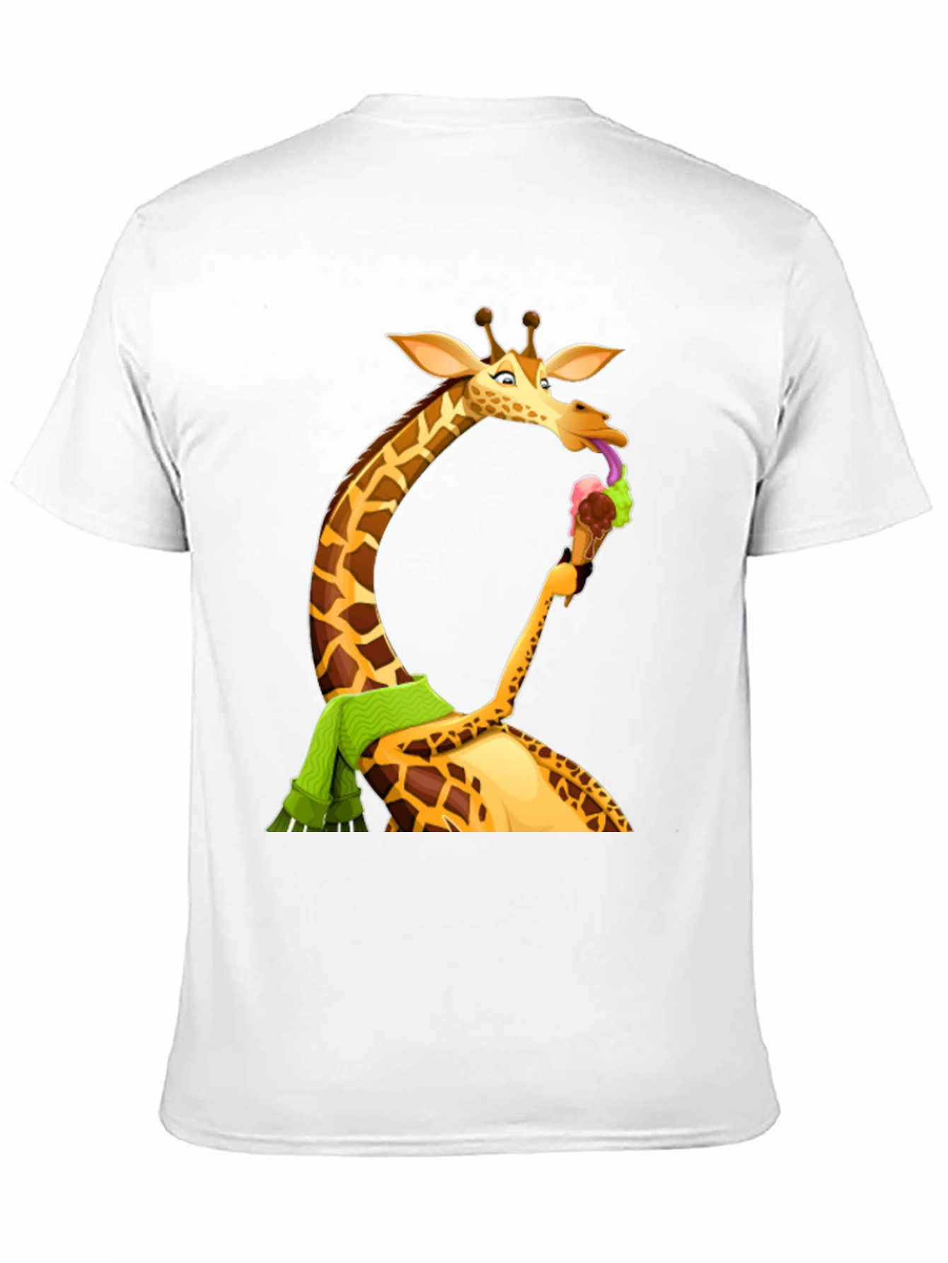 Black Giraffe Ice Cream T-Shirt - Fun Novelty Tee view 11