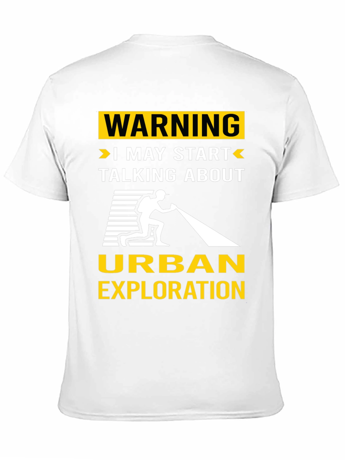 Black Urban Exploration T-Shirt: Warning I May Start Talking view 11