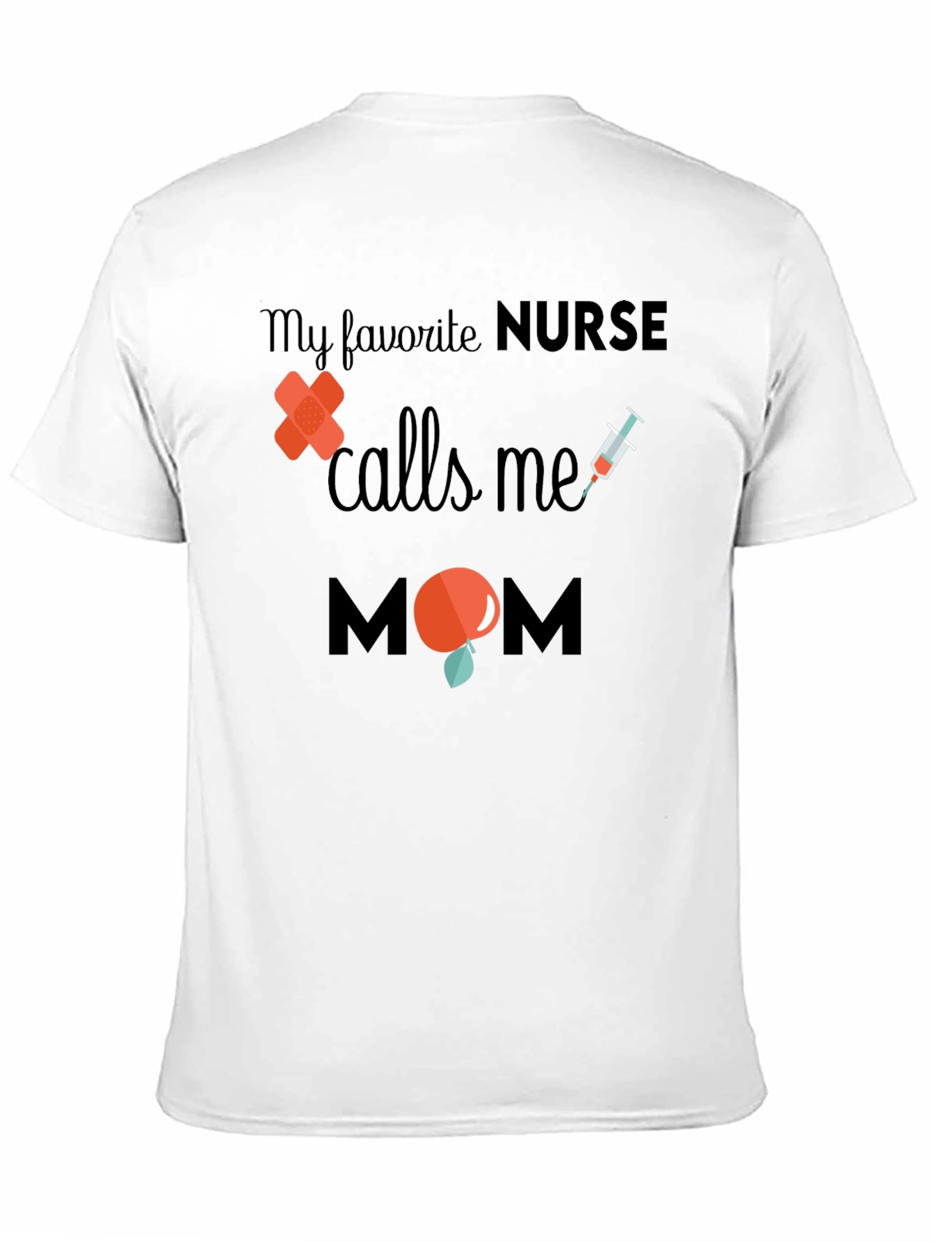 Black Nurse Mom T-Shirt - Favorite Nurse Gift view 11