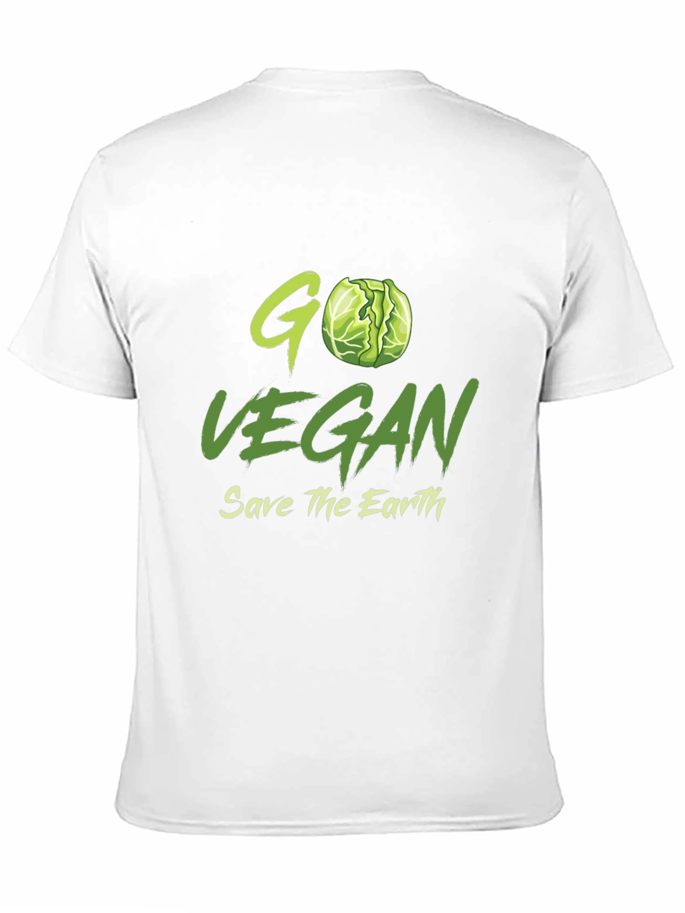 Black Go Vegan T-Shirt - Save the Earth Tee view 11