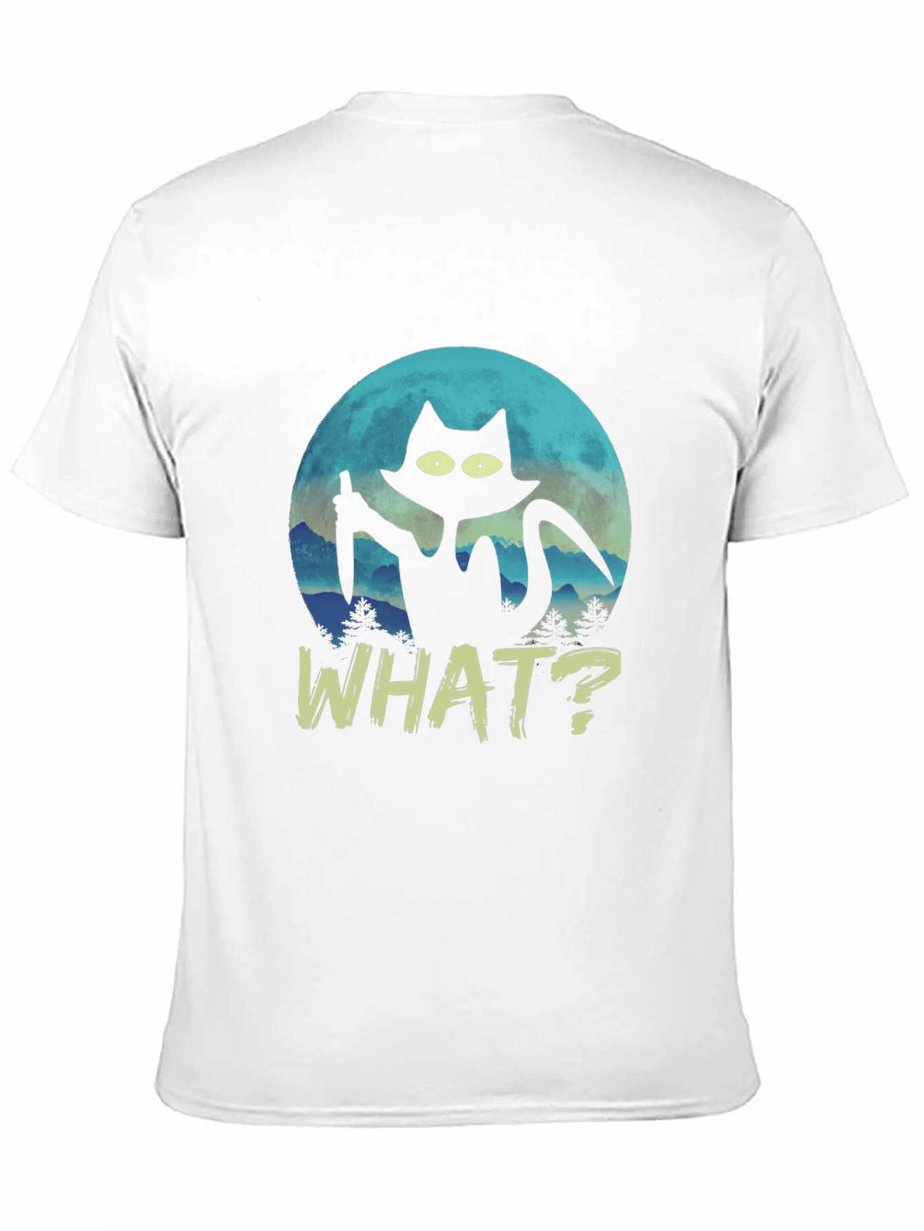 Black Black Cat Knife T-Shirt - What? view 11