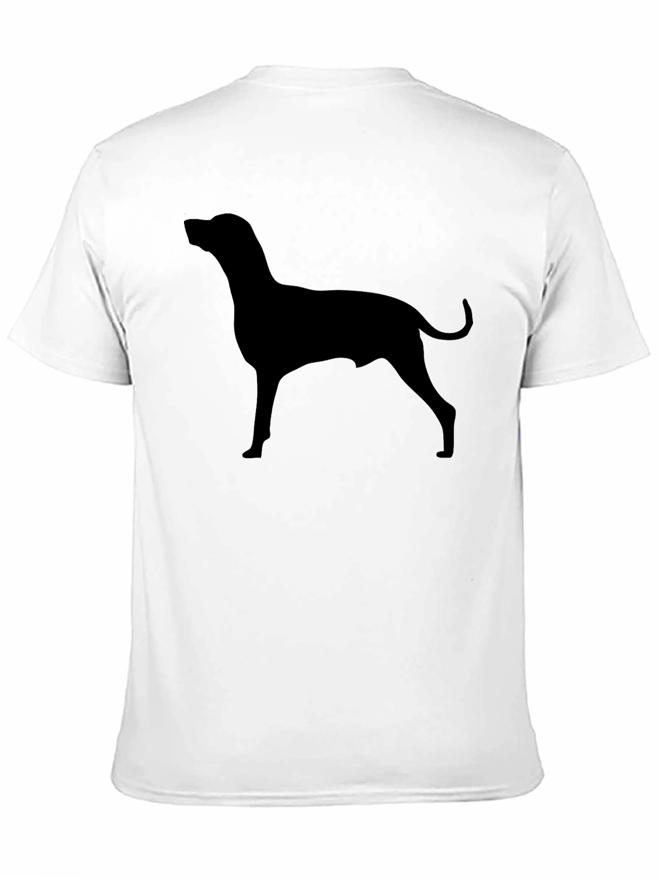 Black Dog Silhouette T-Shirt - Stylish Minimalist Design view 11