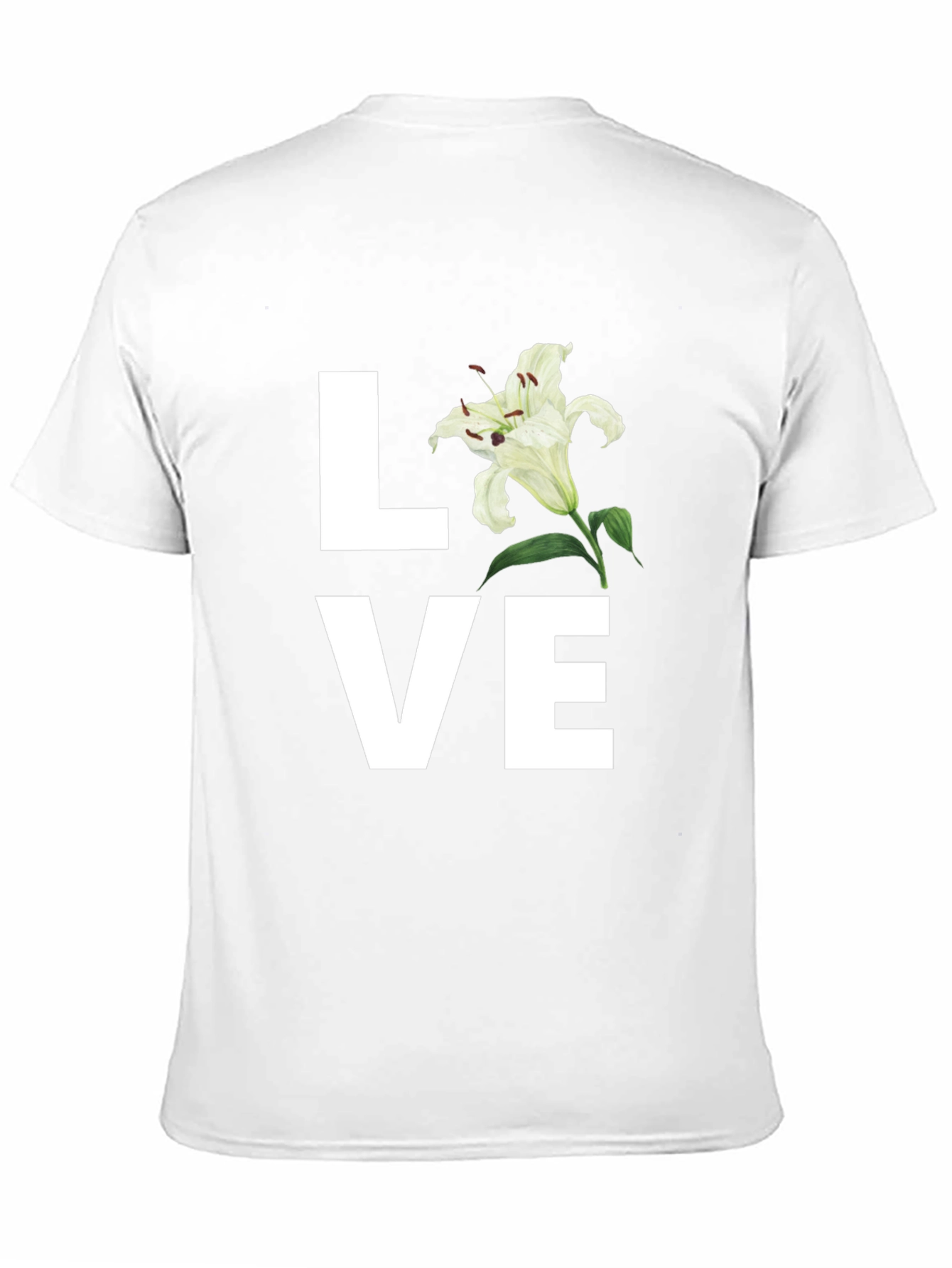 Black Floral LOVE Graphic T-Shirt - Stylish Unisex Tee view 11