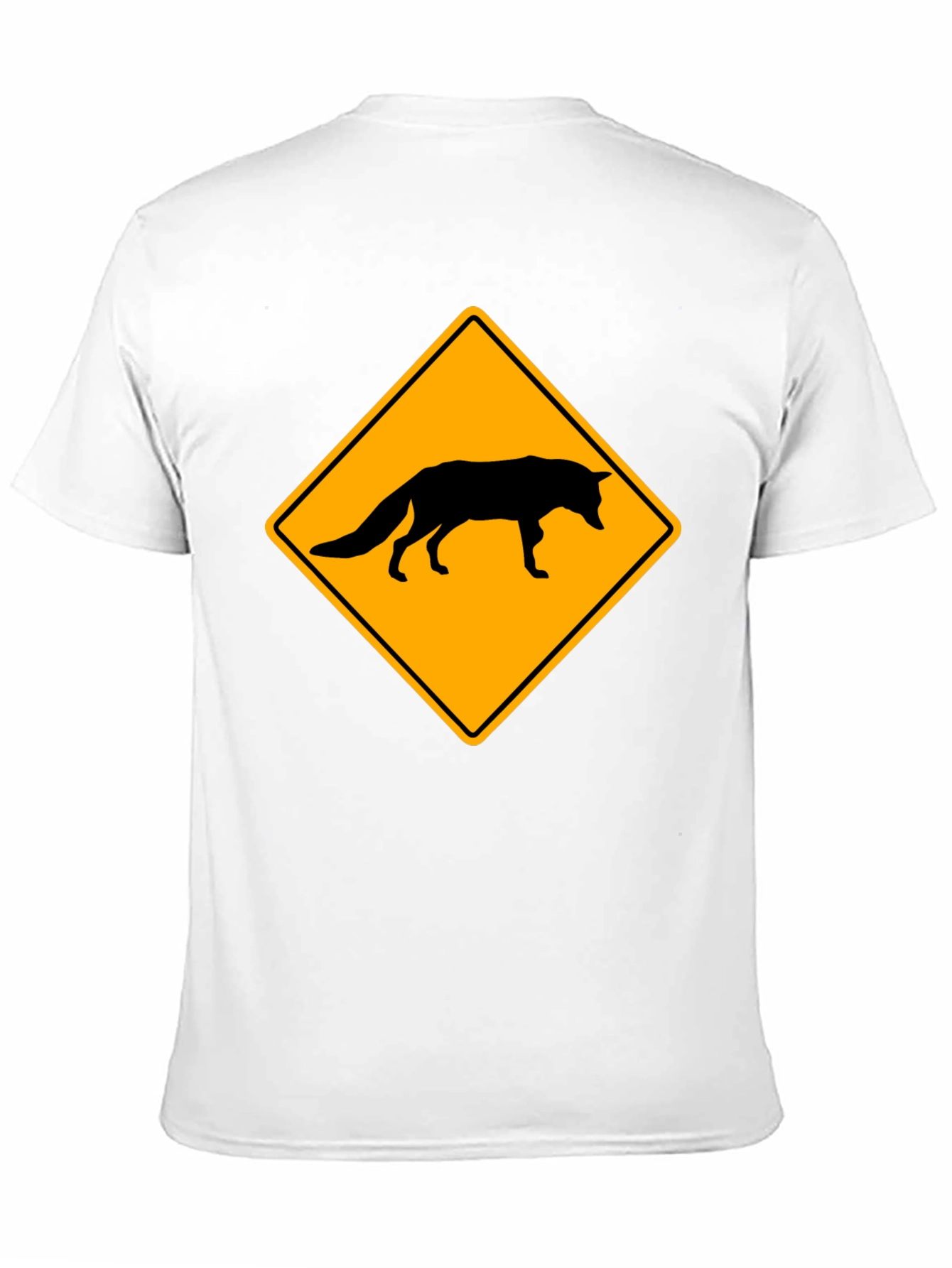 Black Fox Crossing T-Shirt - Black Crew Neck Tee view 11