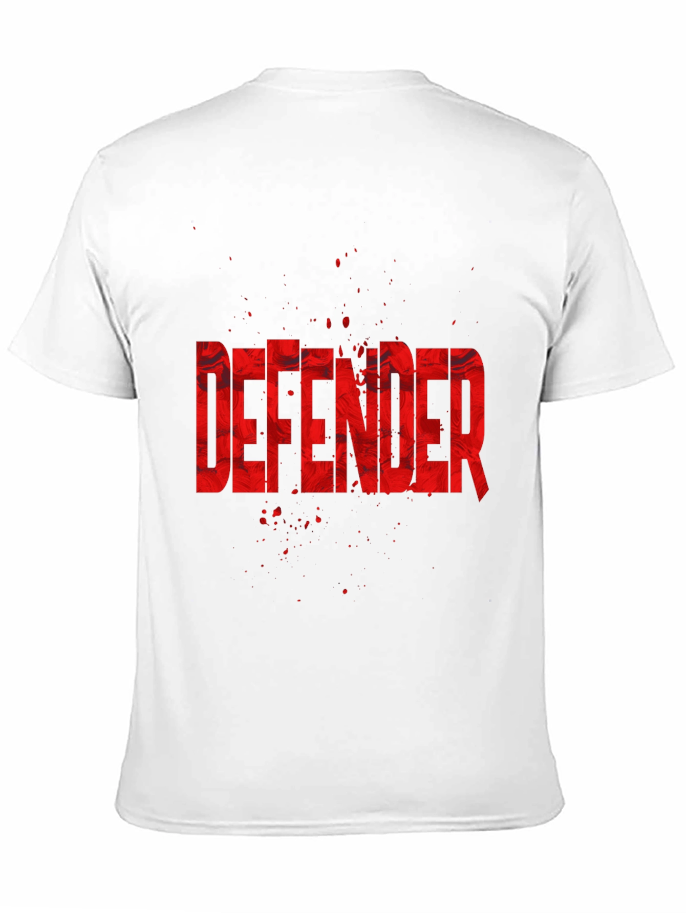 Black Defender Graphic Tee - Black Cotton Blend view 11