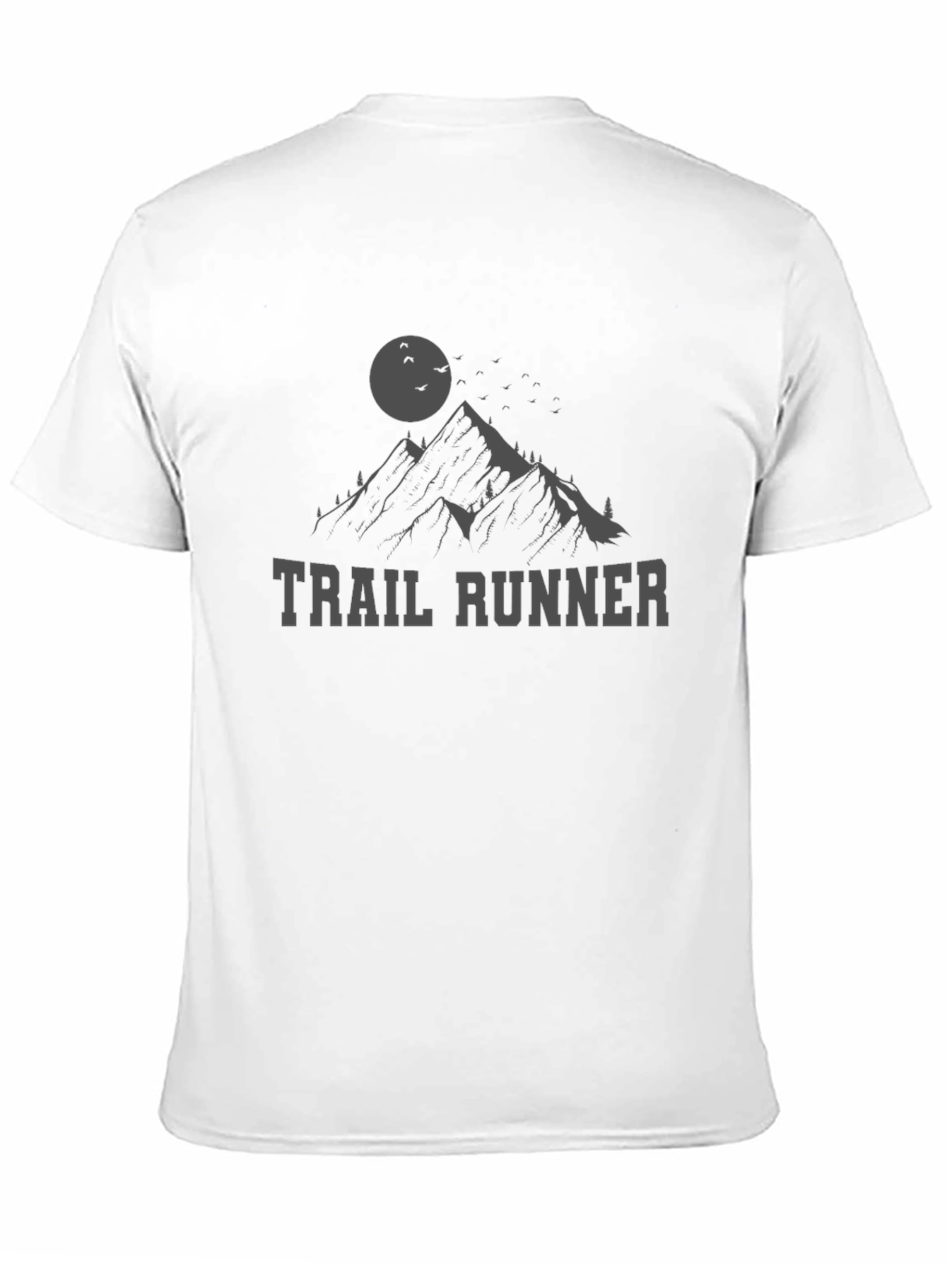 Black Trail Runner Mountain Graphic T-Shirt view 11