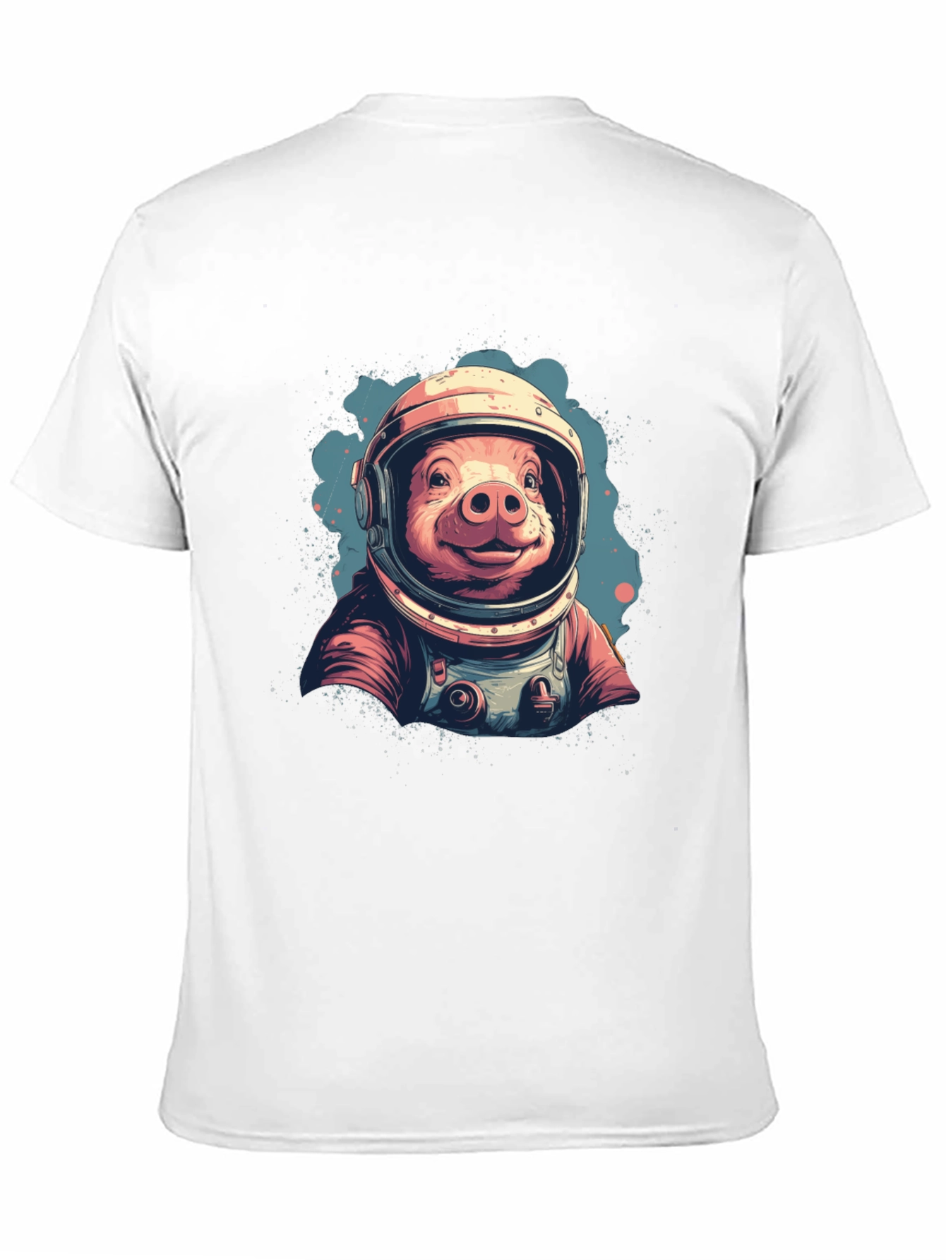Black Astronaut Pig T-Shirt - Space Hog Tee view 11