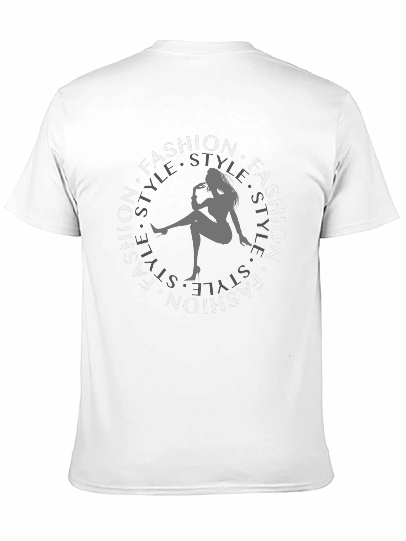 Black Fashion Style Black Tee view 11