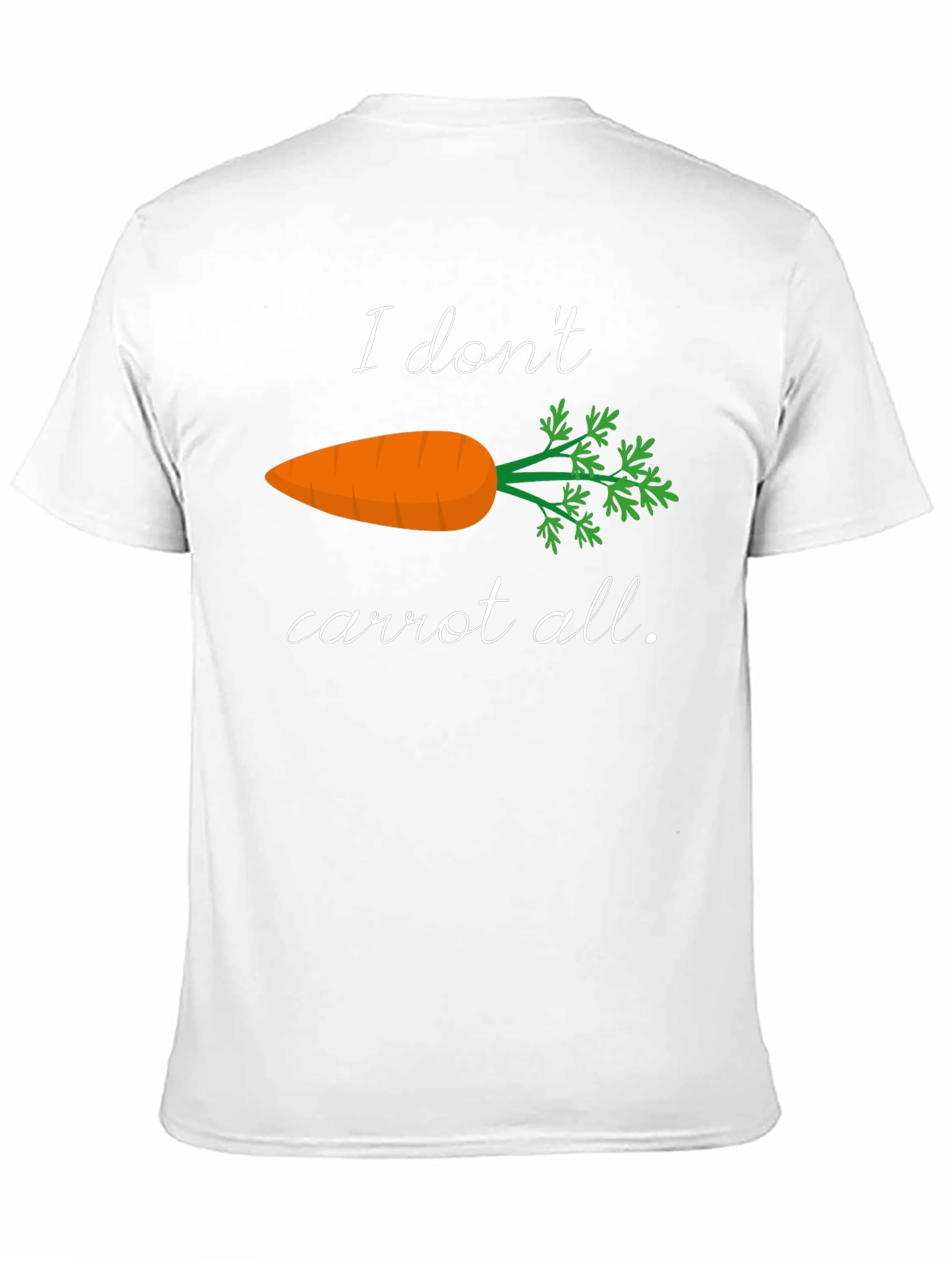 Black I Don't Carrot All T-Shirt Funny Foodie Tee view 11