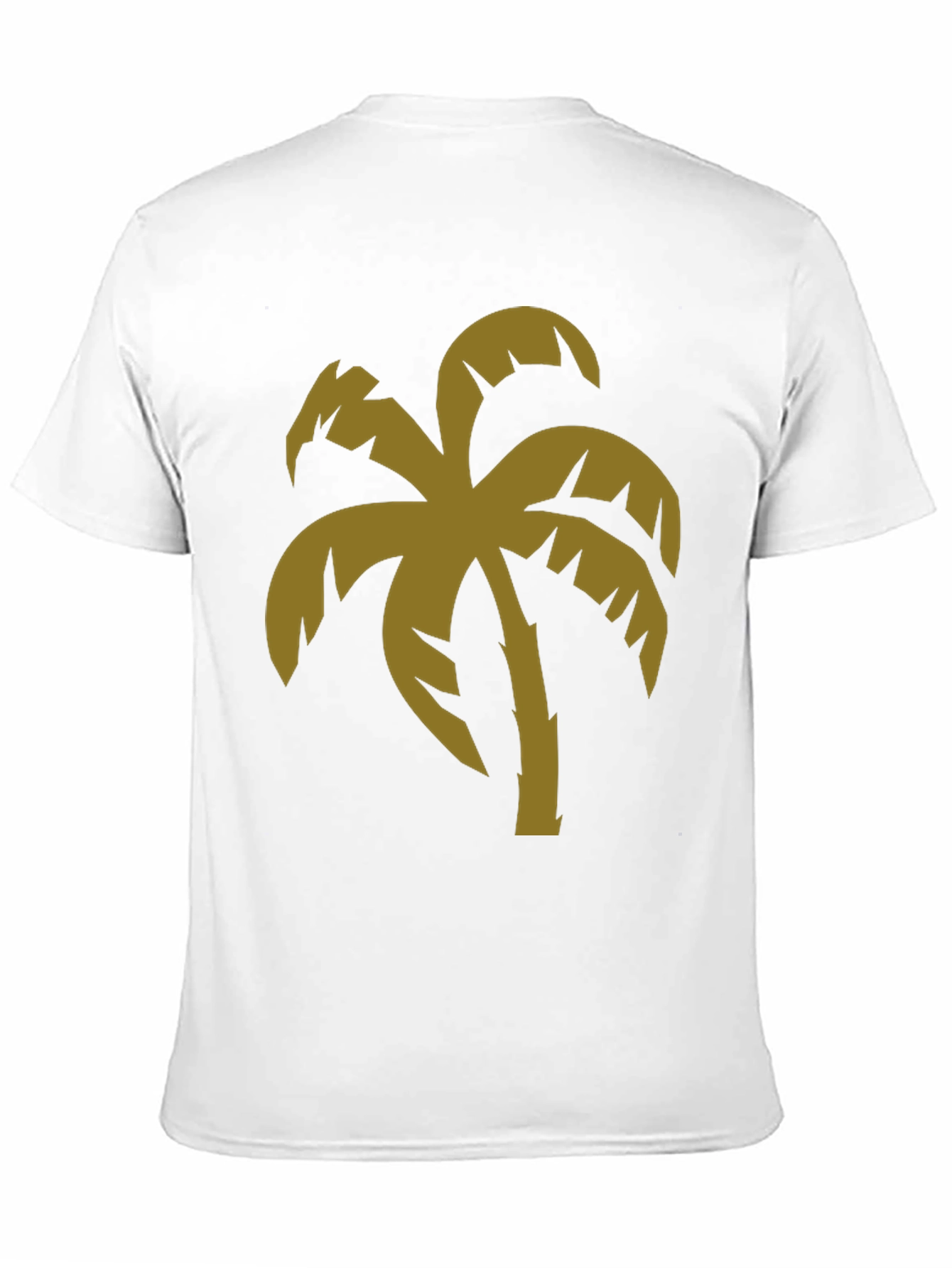 Black Tropical Palm Tree Graphic Black T-Shirt view 11