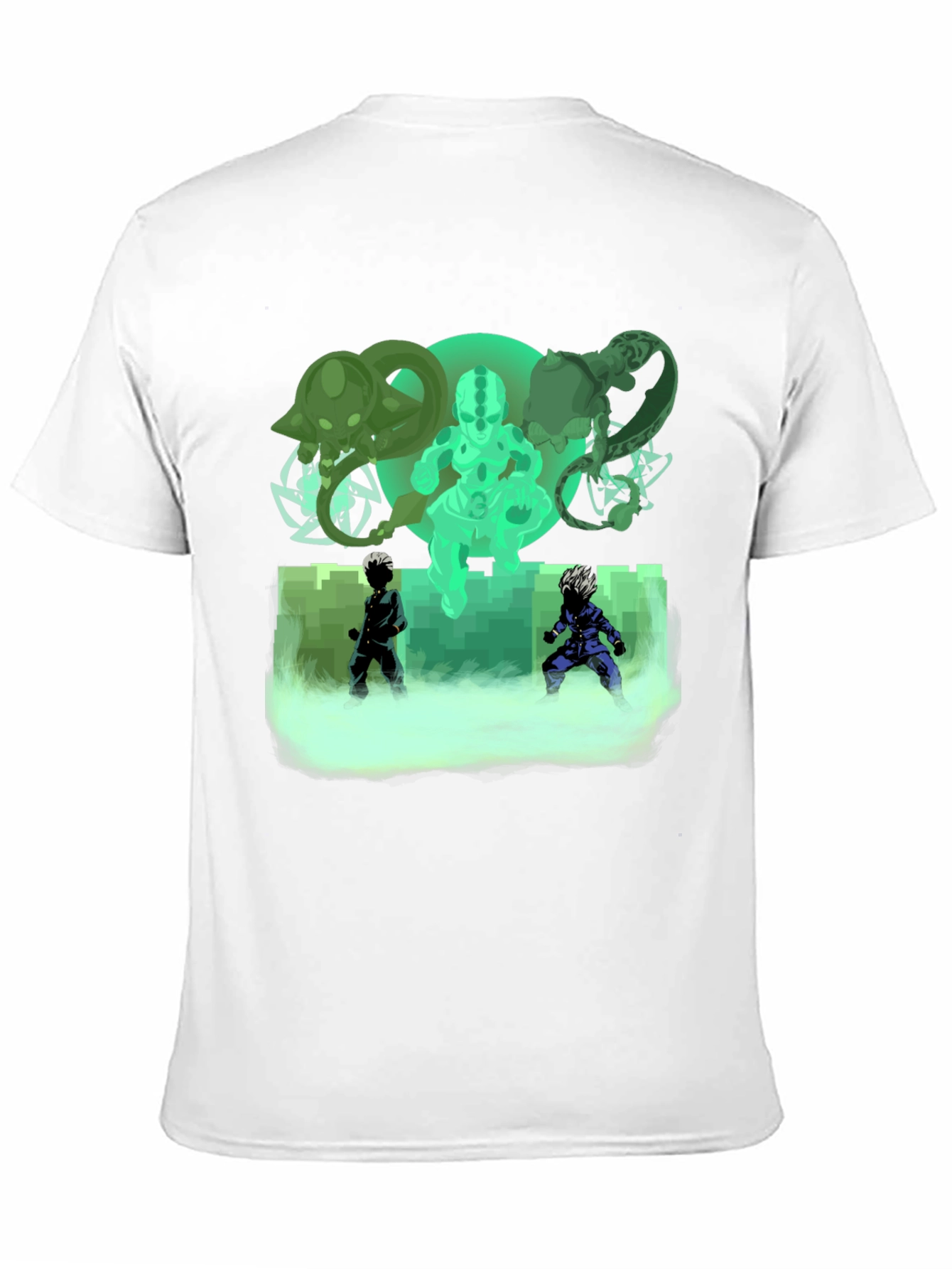 Black Anime Graphic Print Black T-Shirt view 11