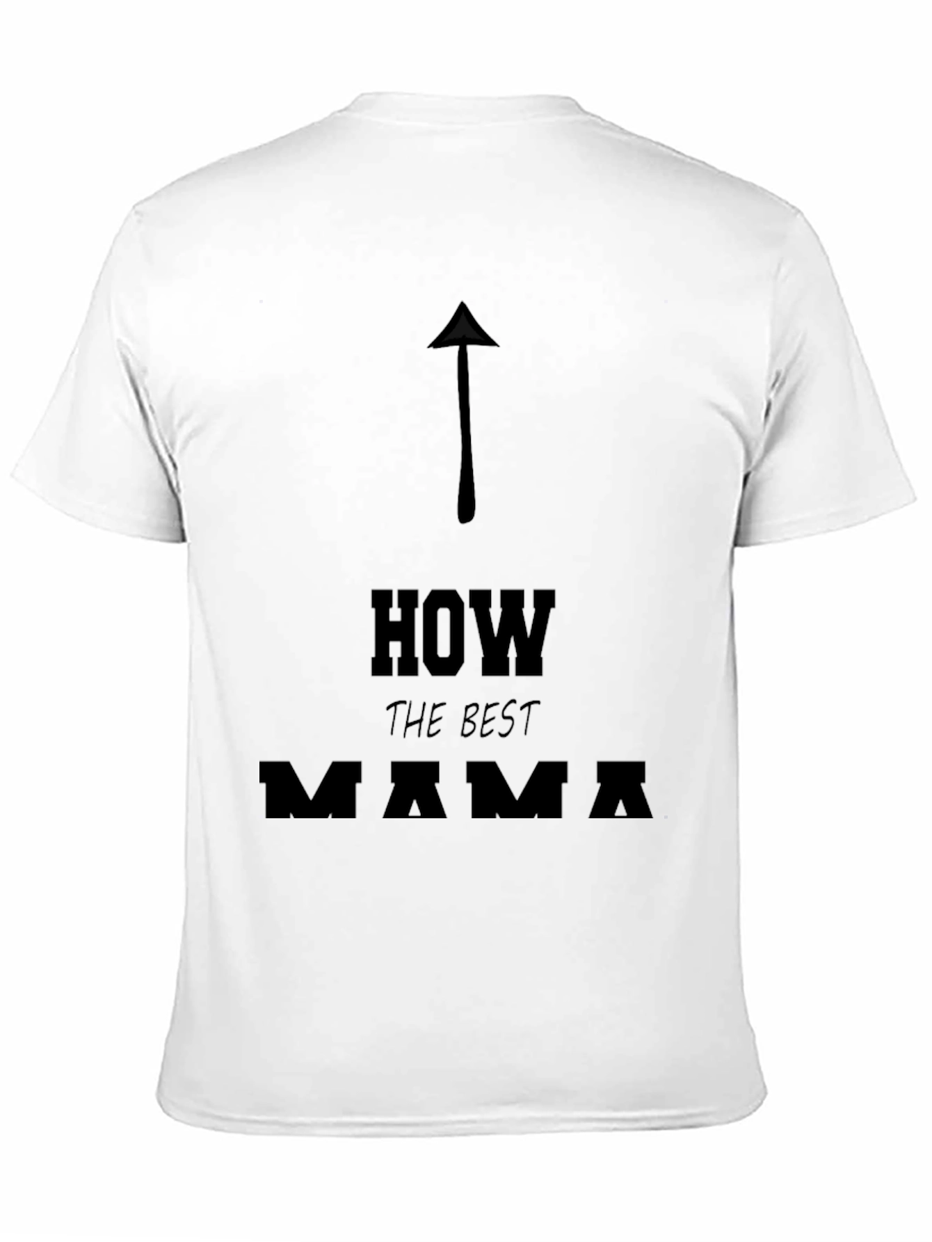 Black Best Mama Arrow Graphic Tee - Casual Unisex T-Shirt view 11