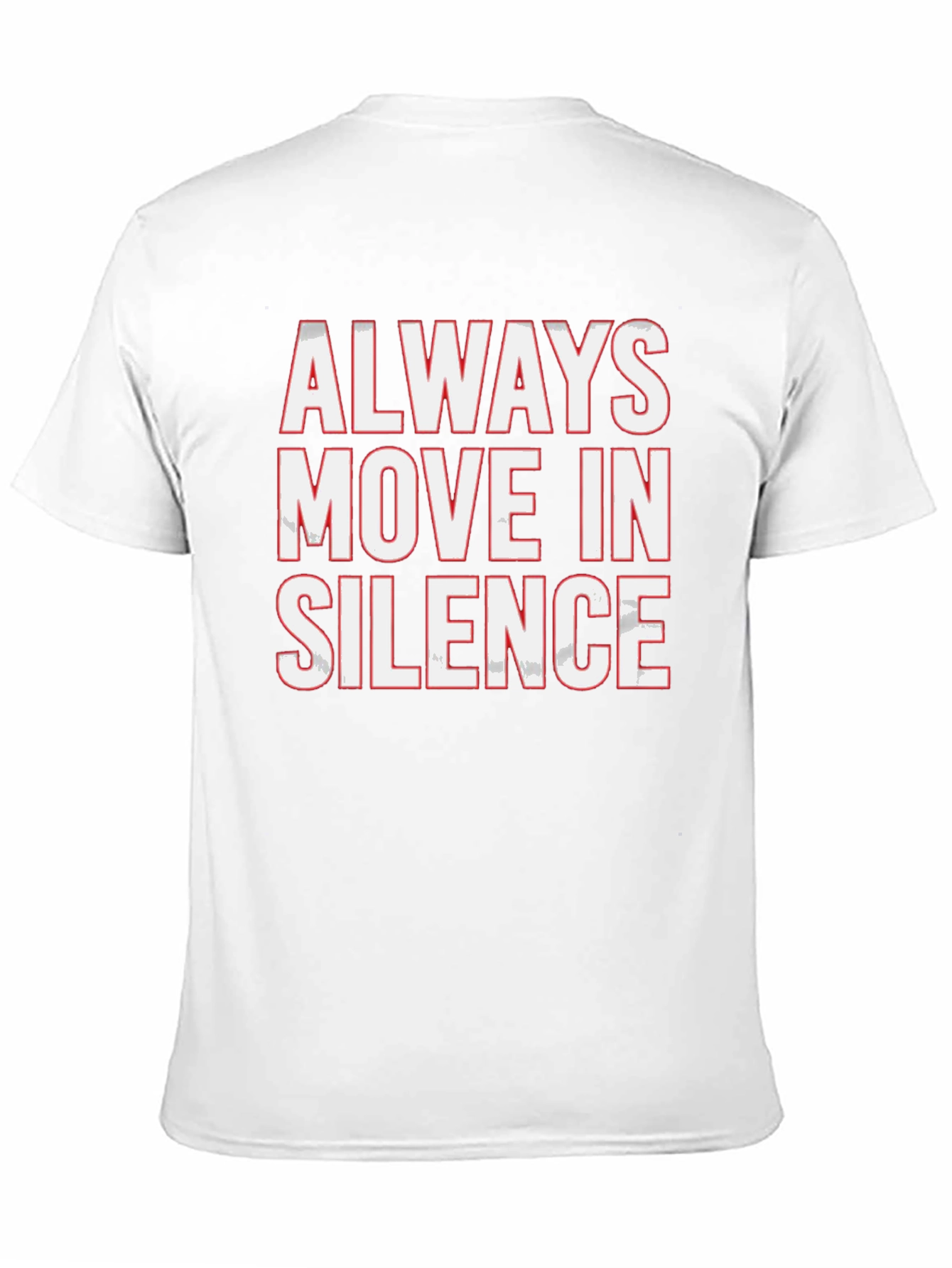 Black Always Move in Silence Graphic Tee view 11