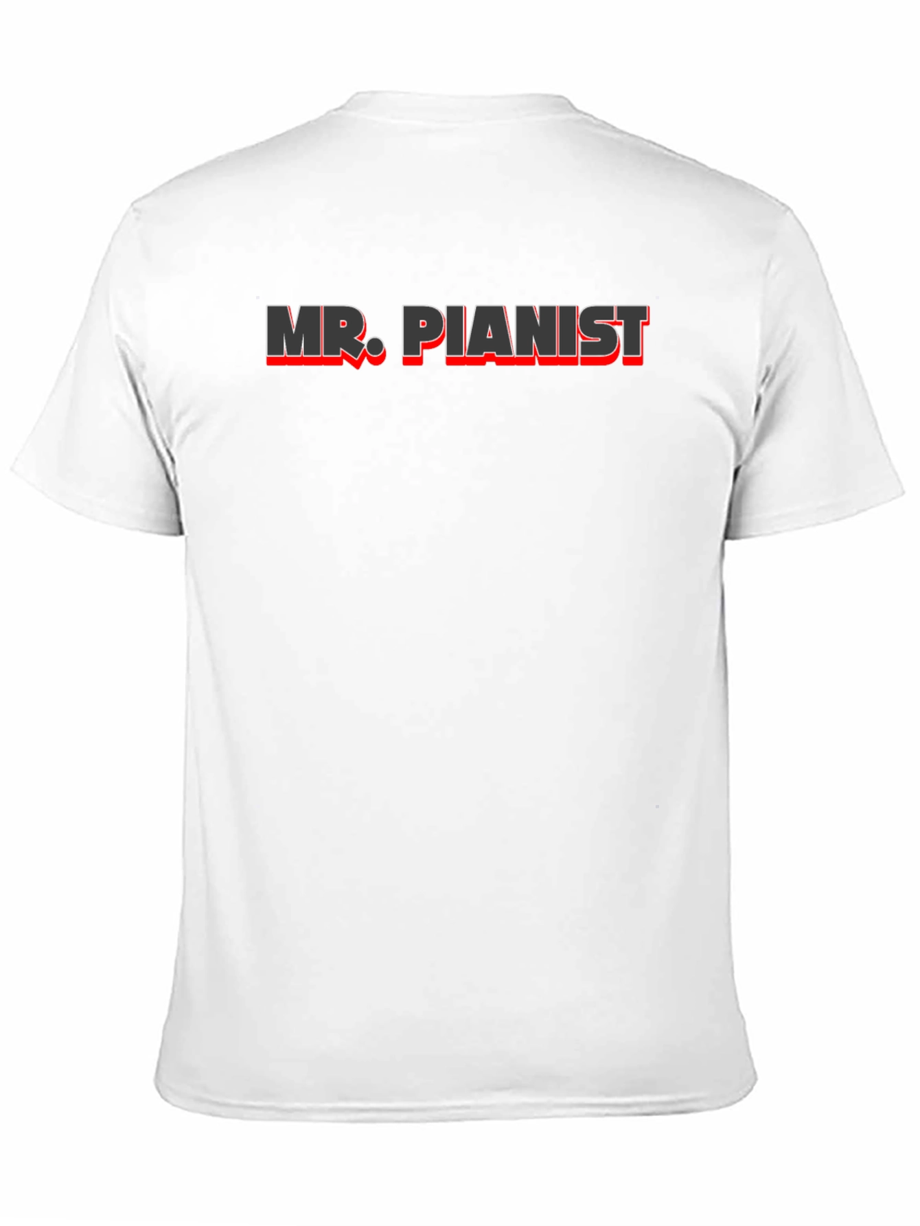 Black Mr. Pianist Graphic T-Shirt - Music Lover Tee view 11